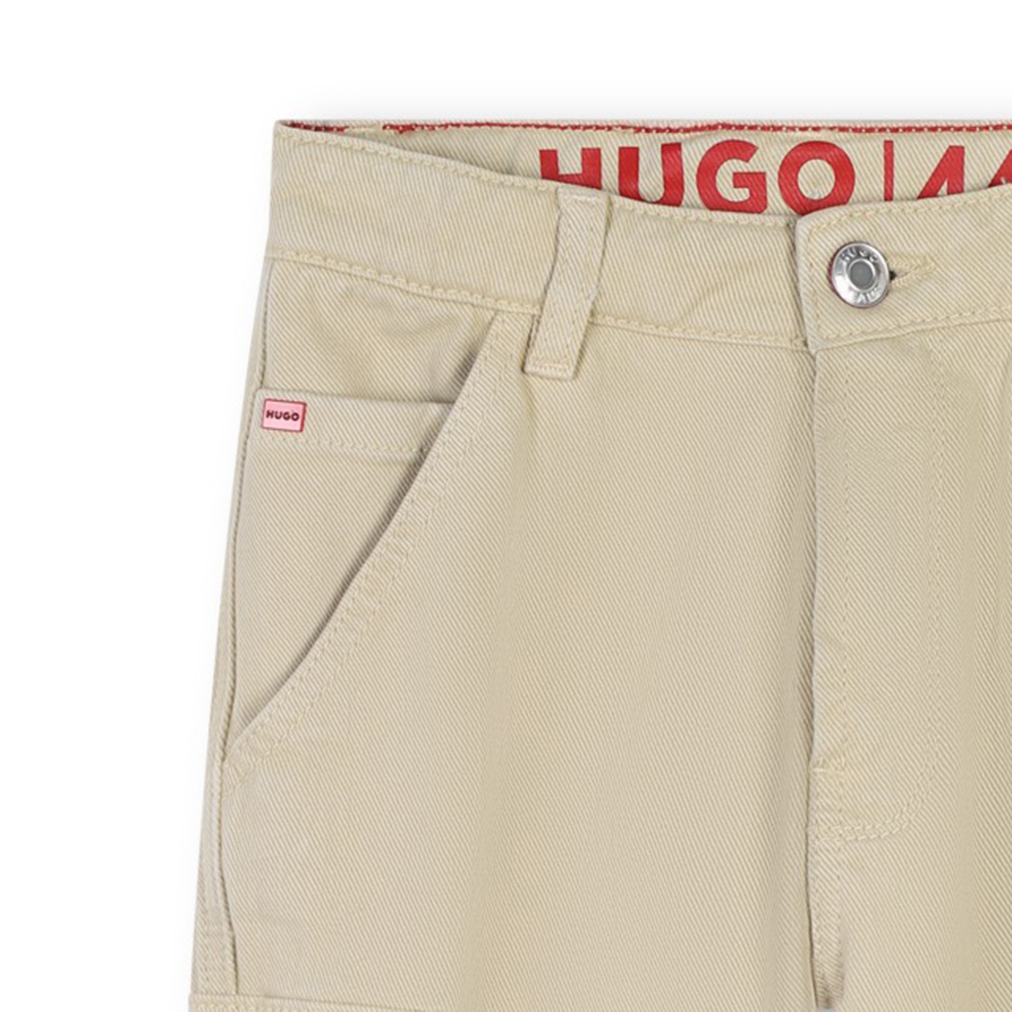 Pantaloni cargo larghi cotone HUGO Per RAGAZZO