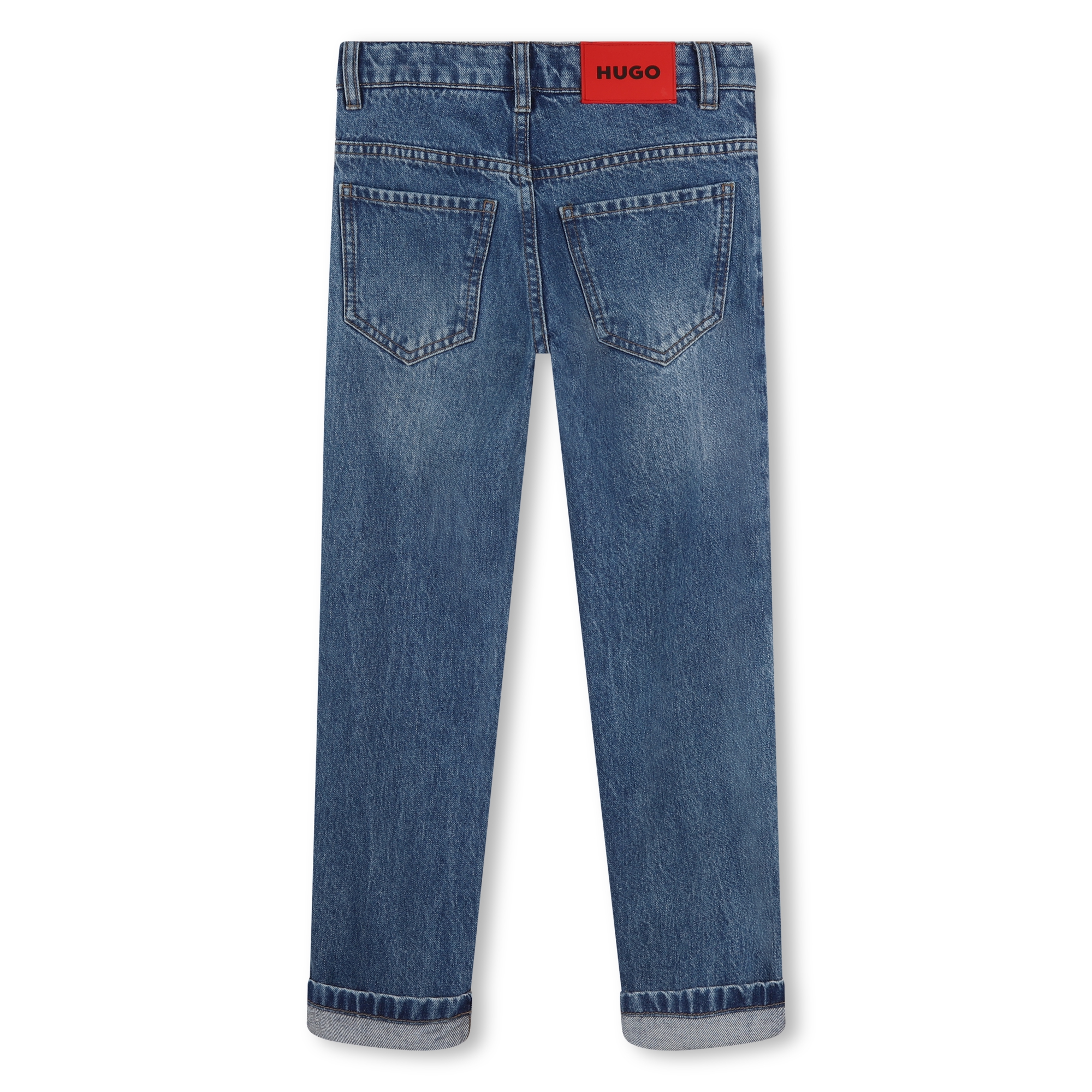 Straight cotton jeans HUGO for BOY