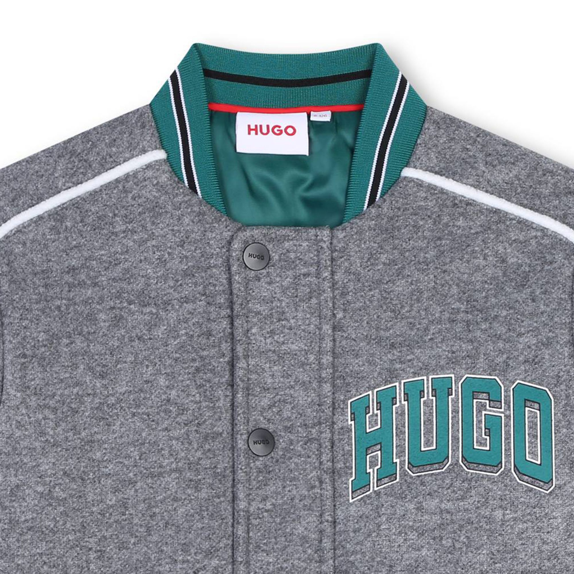 Veste effet feutré bords rayés HUGO pour GARCON