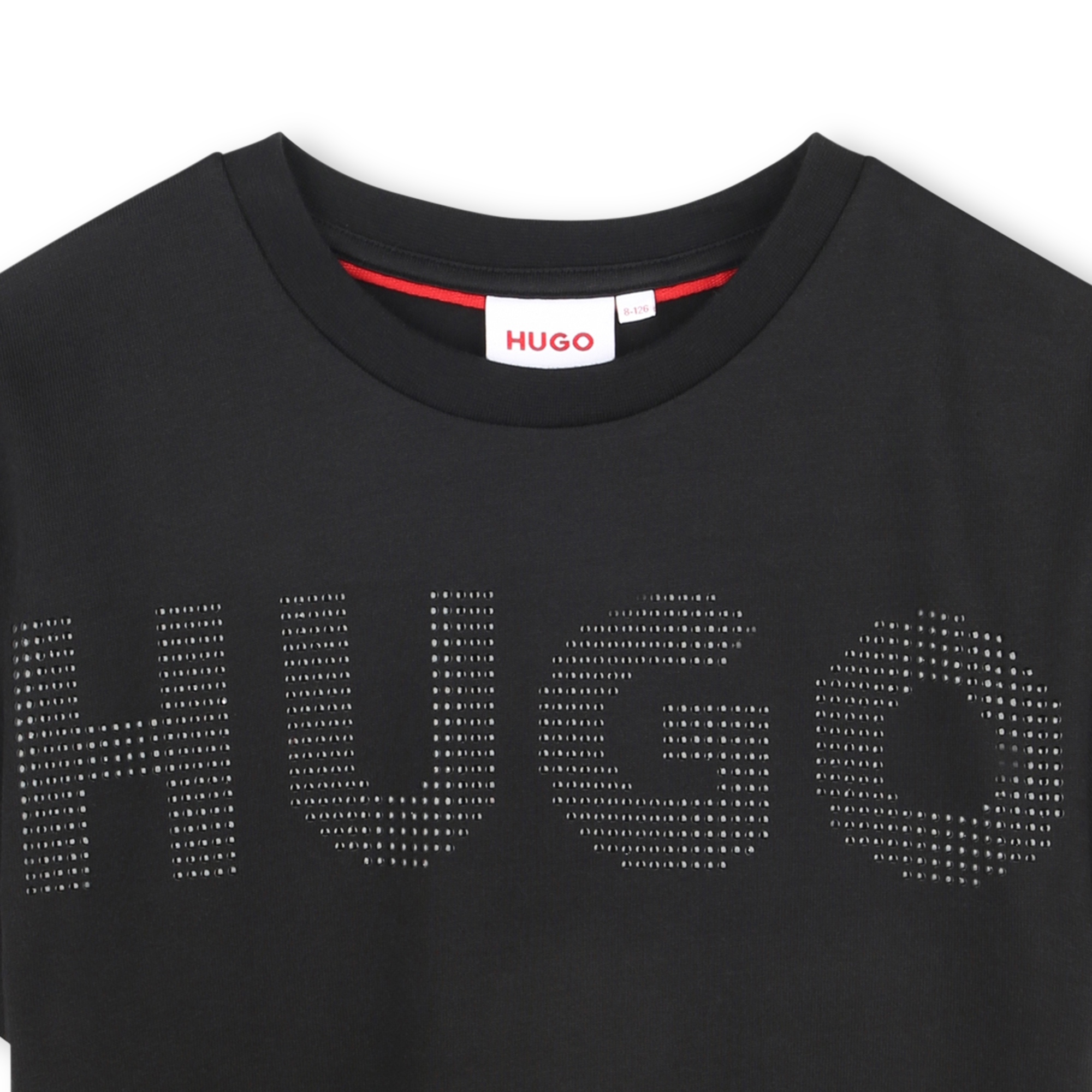 T-Shirt mit Nieten-Logo HUGO Für MÄDCHEN