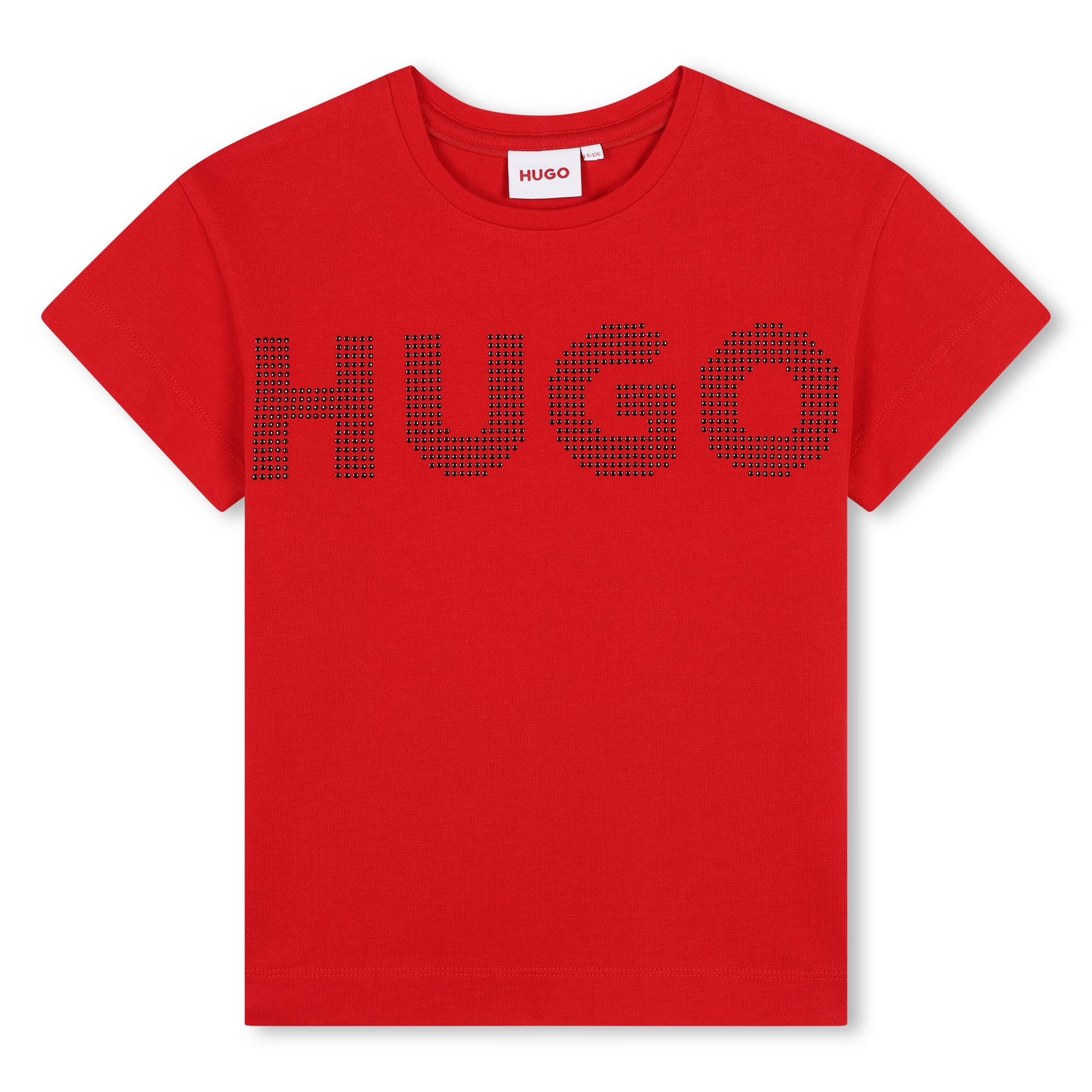 Camiseta de algodón con logo HUGO para NIÑA