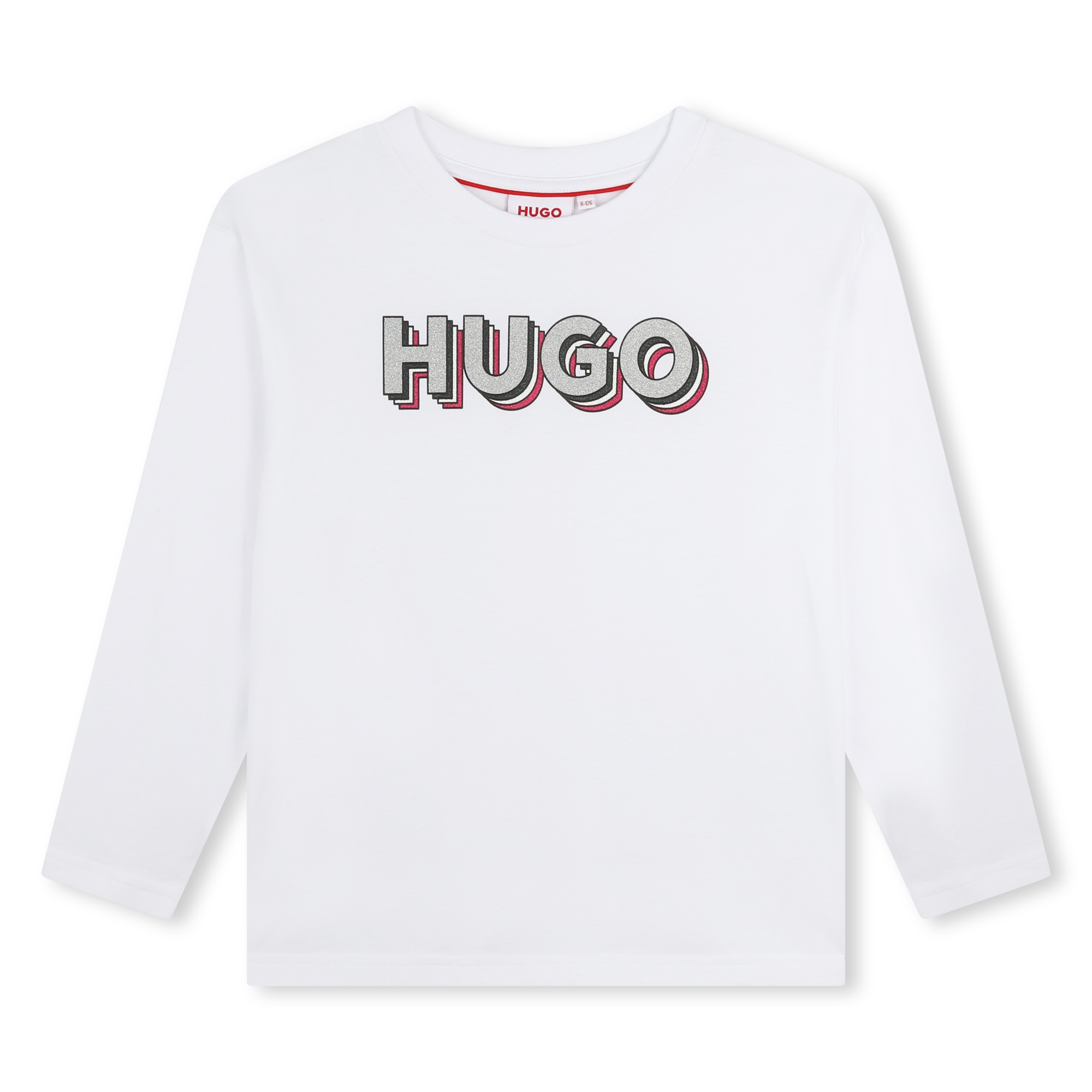 T-shirt avec imprimé sigle HUGO pour FILLE