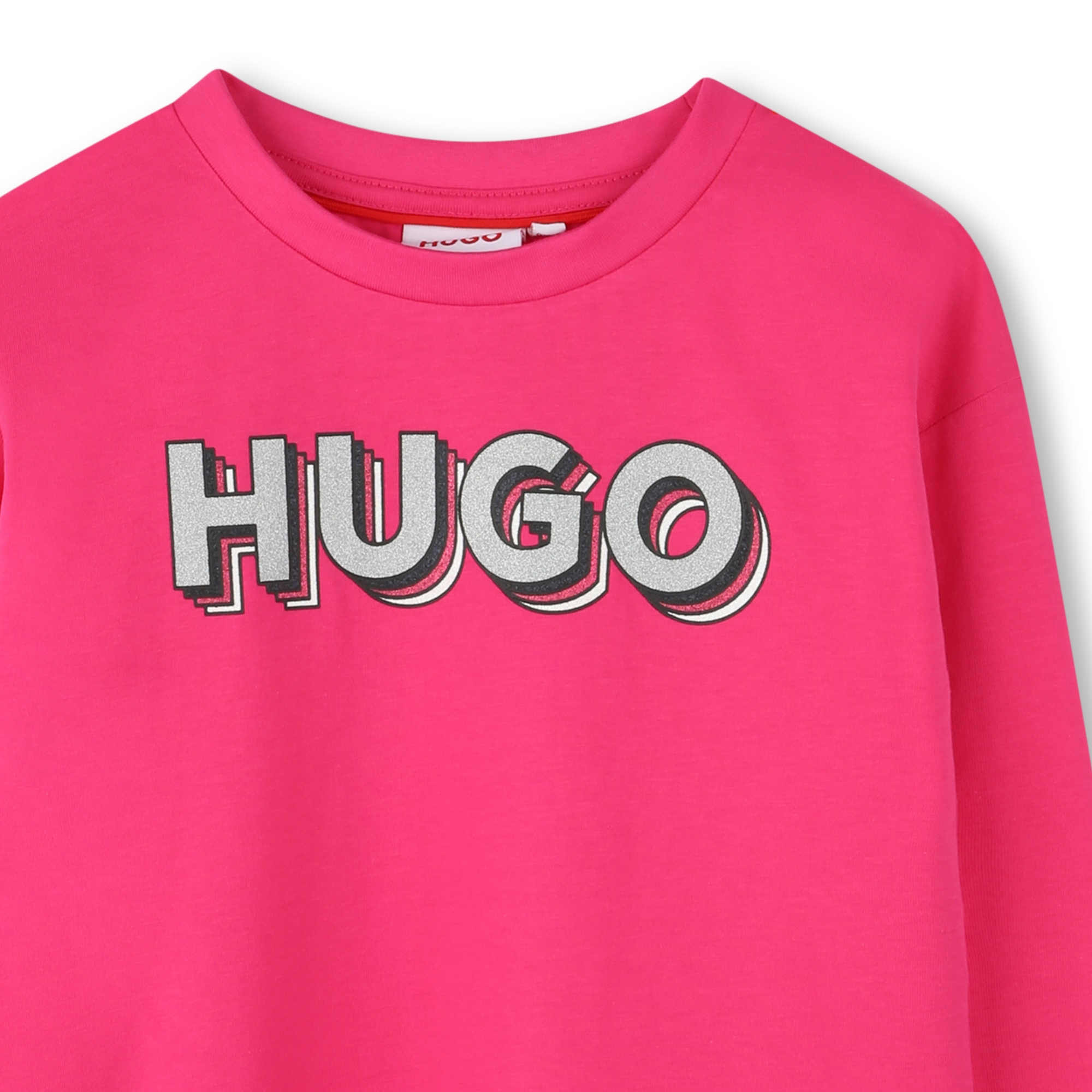 T-shirt con stampa logo HUGO Per BAMBINA