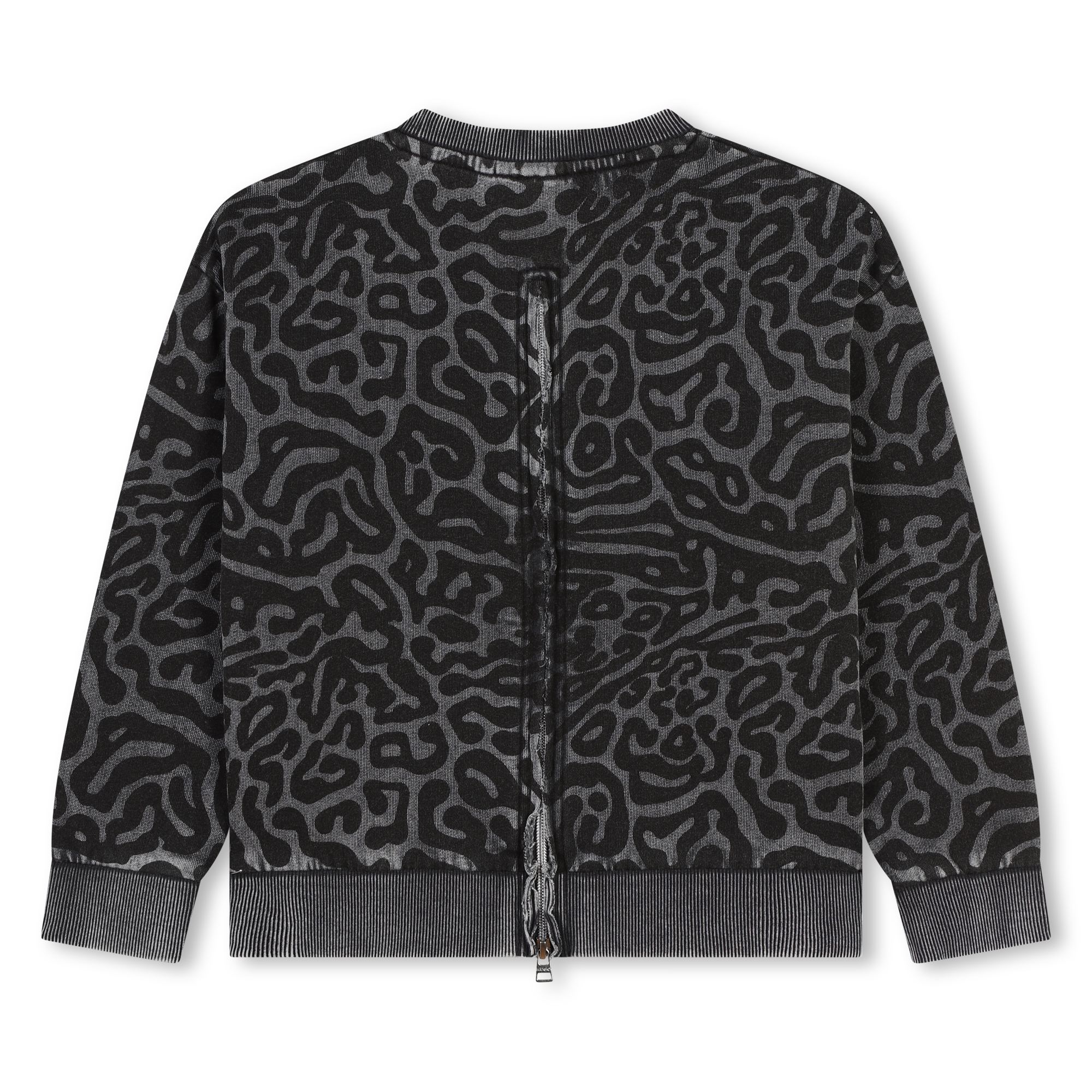 Fleece sweatshirt met print HUGO Voor