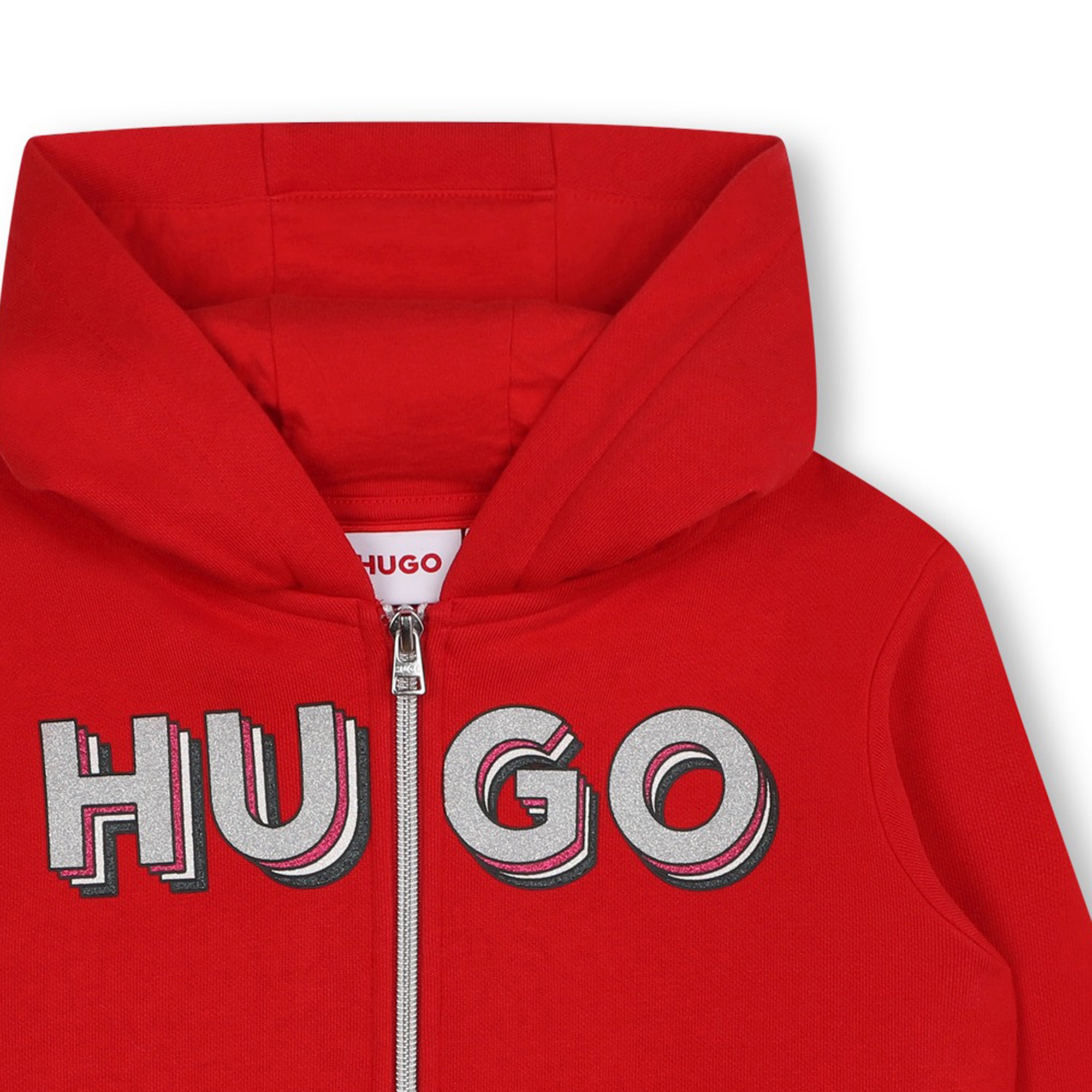 Zip-up hooded sweatshirt HUGO for GIRL