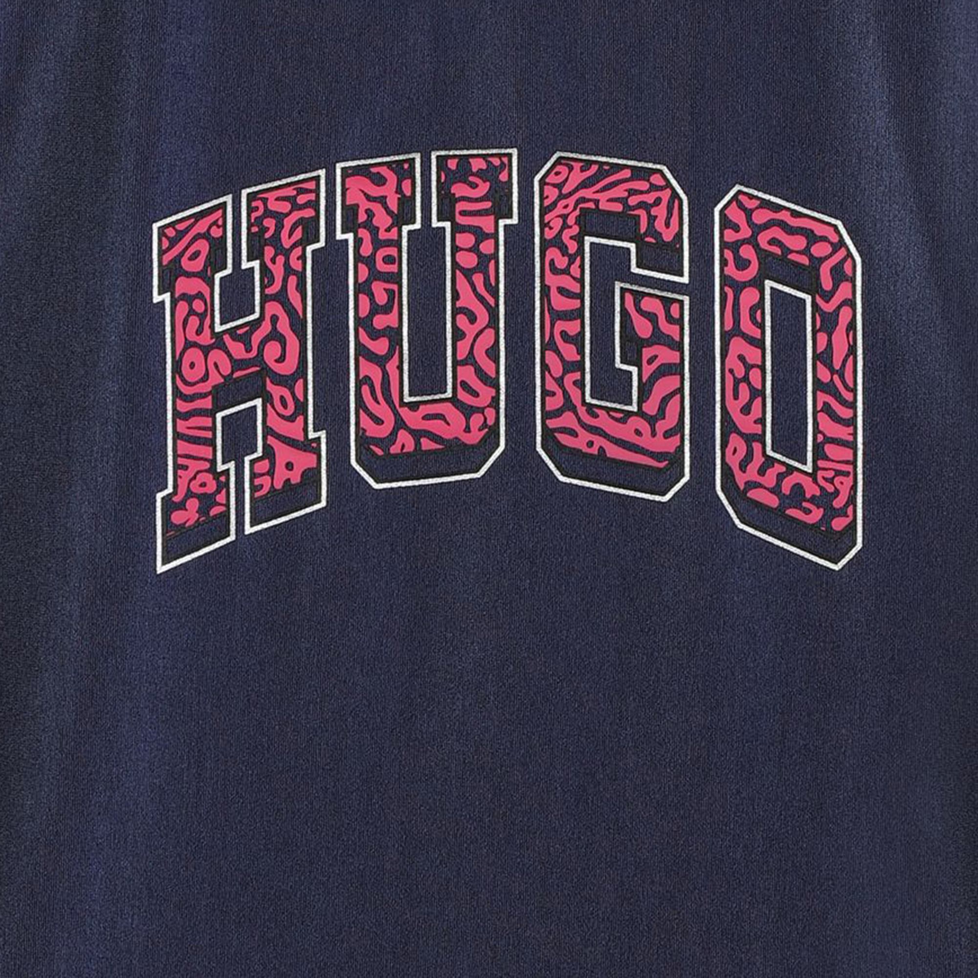 T-shirt glitter con logo HUGO Per BAMBINA