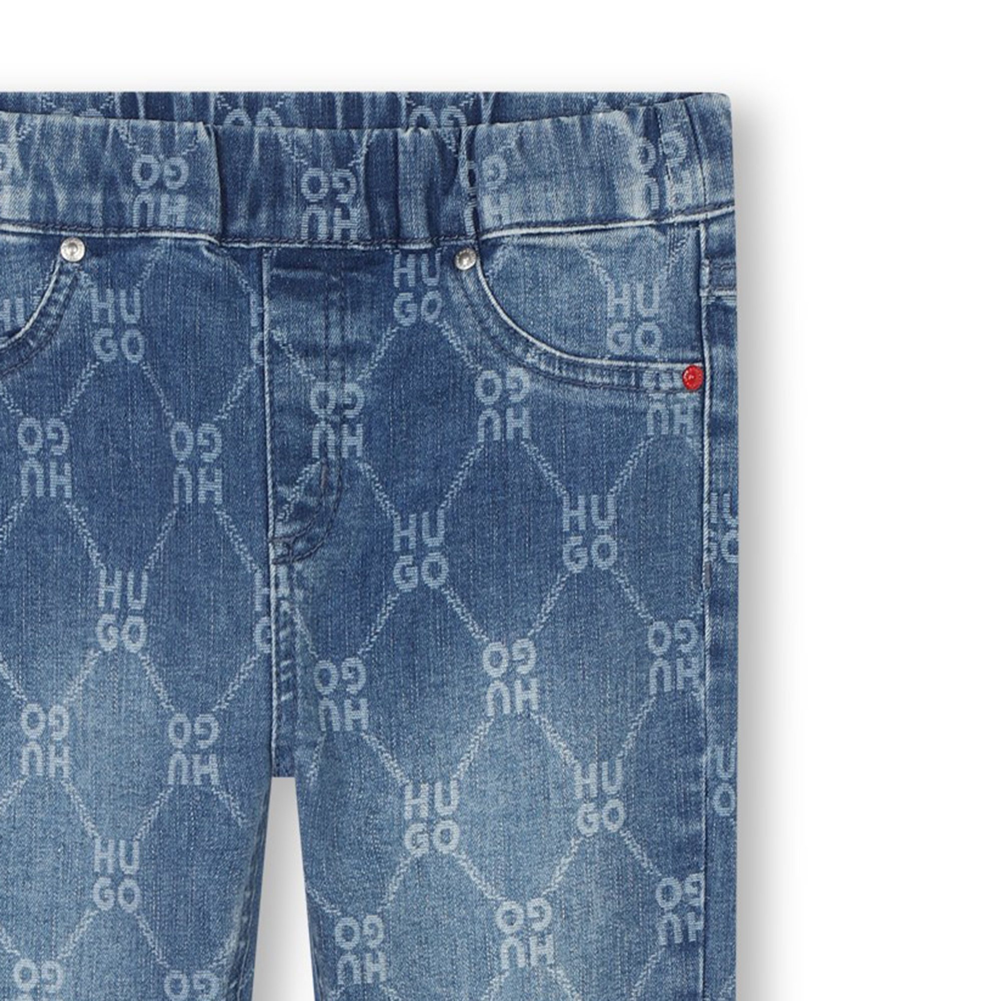 Aansluitende jeans met print HUGO Voor