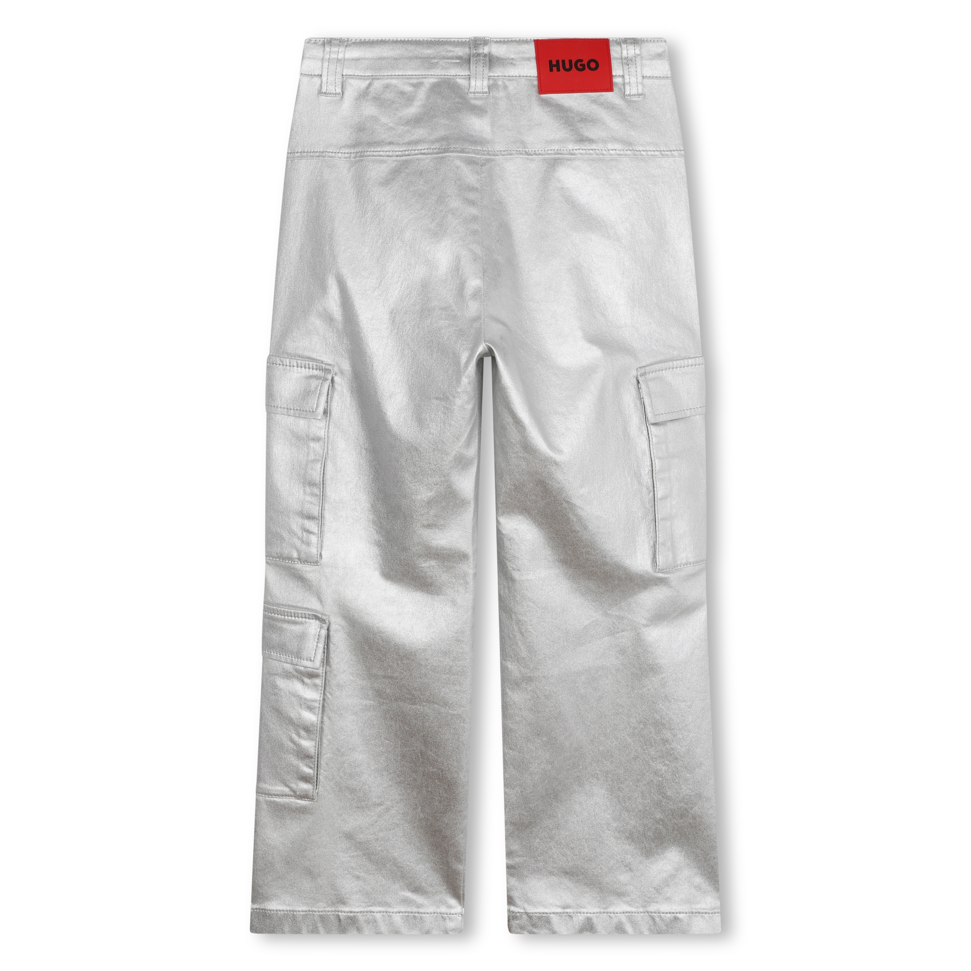 Multi-pocket silver jeans HUGO for GIRL