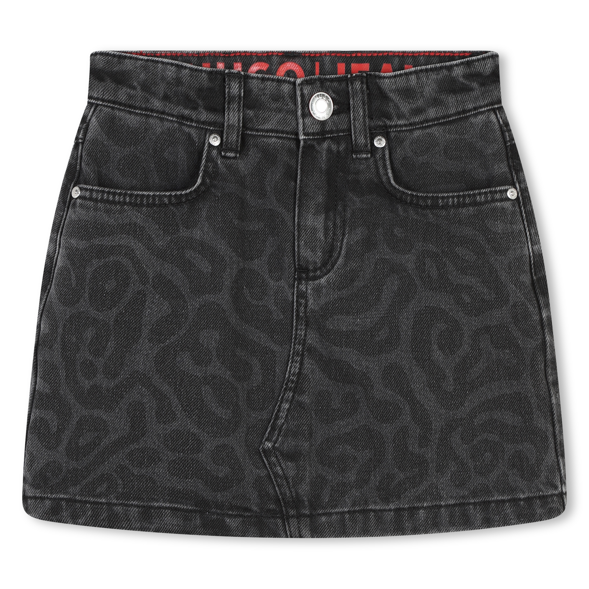 Printed denim miniskirt HUGO for GIRL