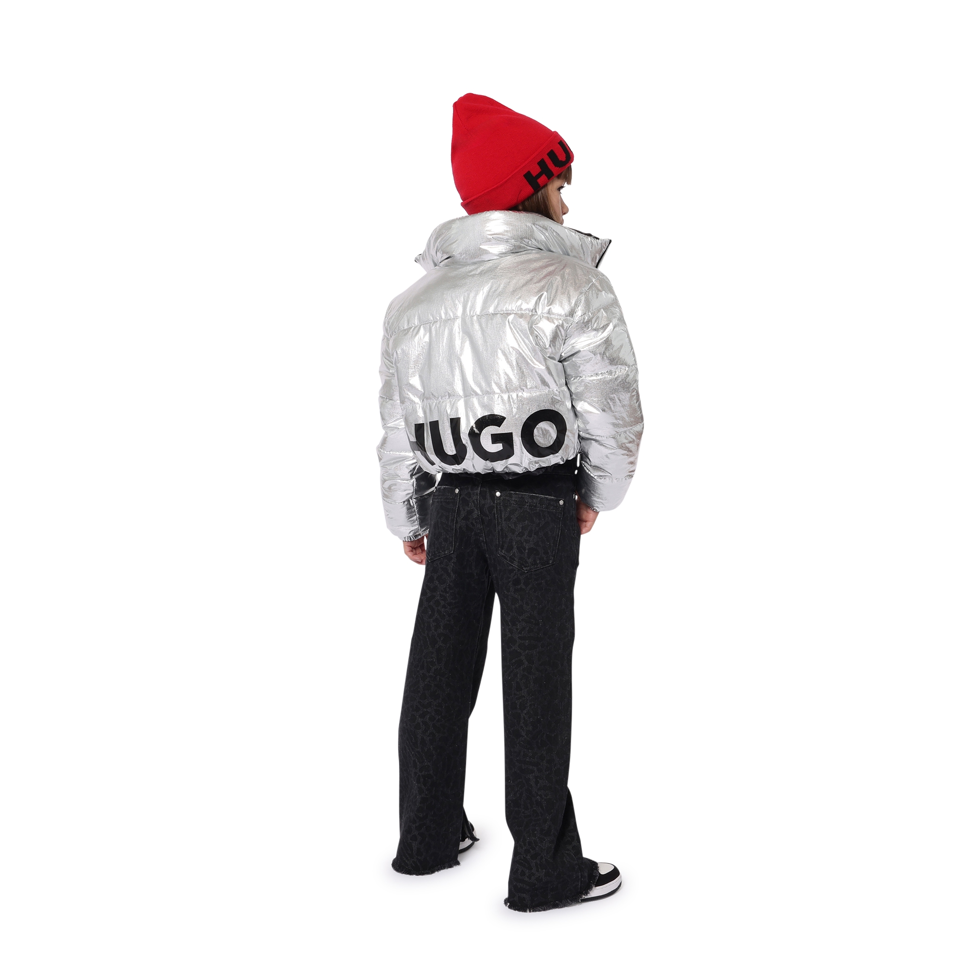 Reversible cropped puffer HUGO for GIRL