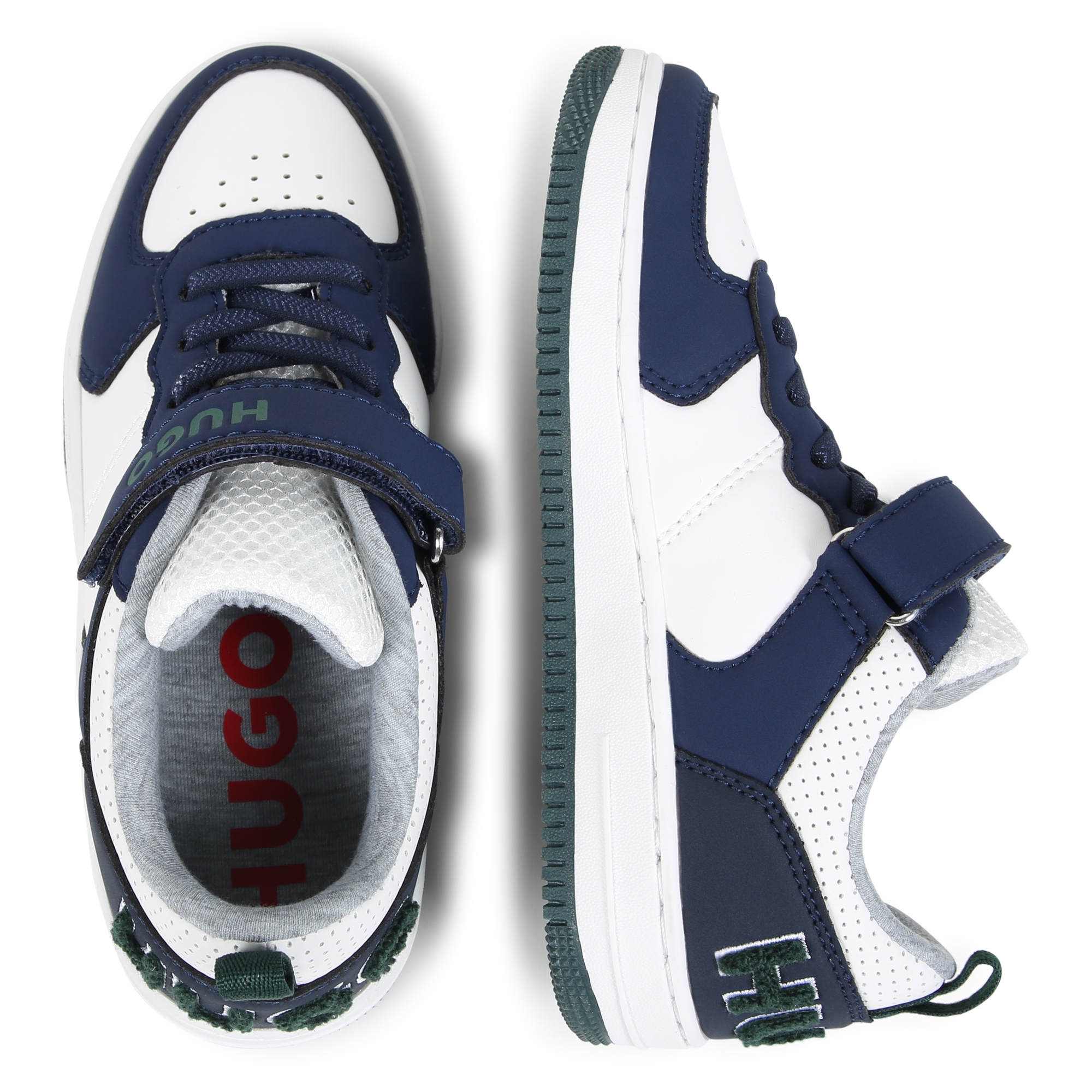 Lace-up hook-and-loop trainers HUGO for BOY