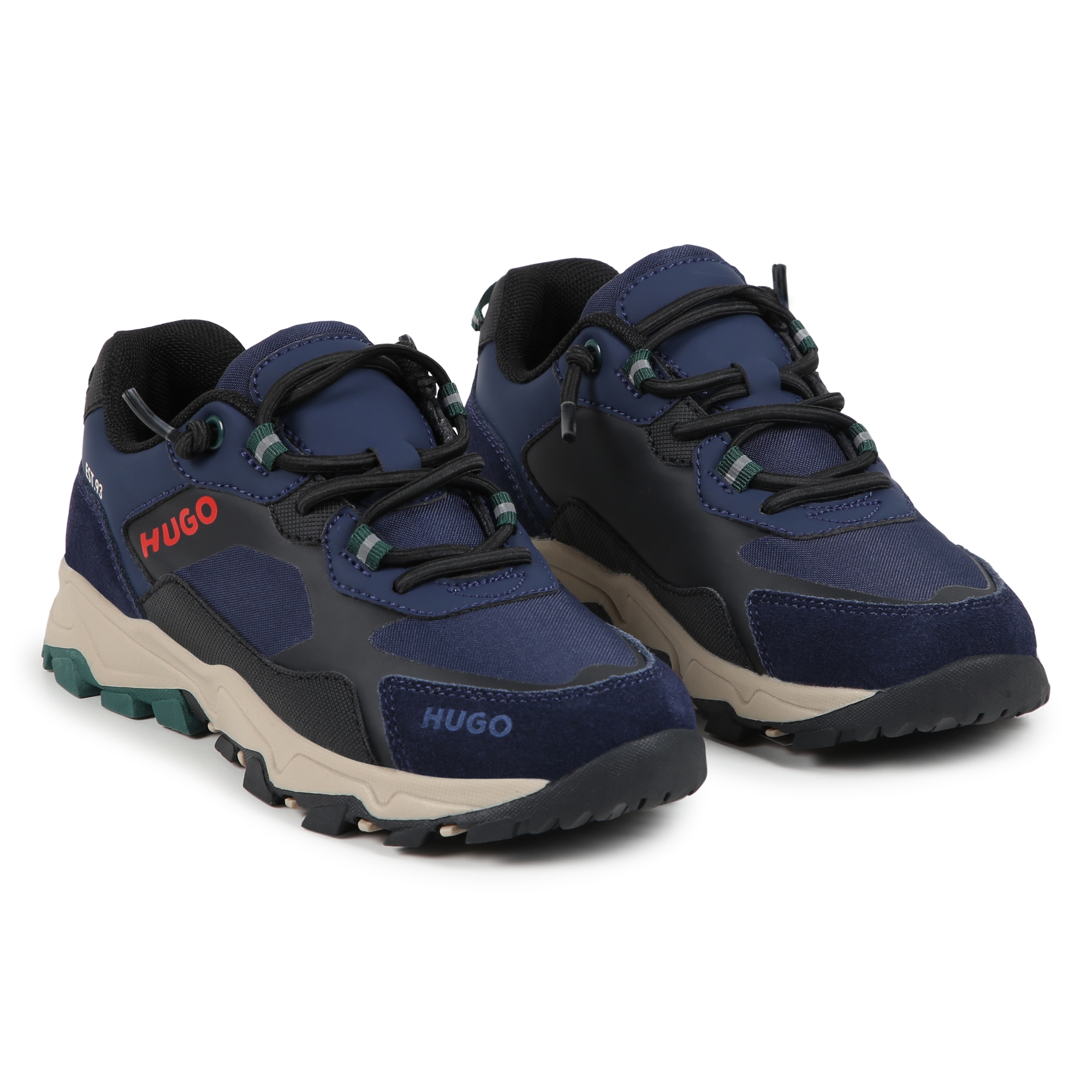 Multi-material trainers HUGO for BOY