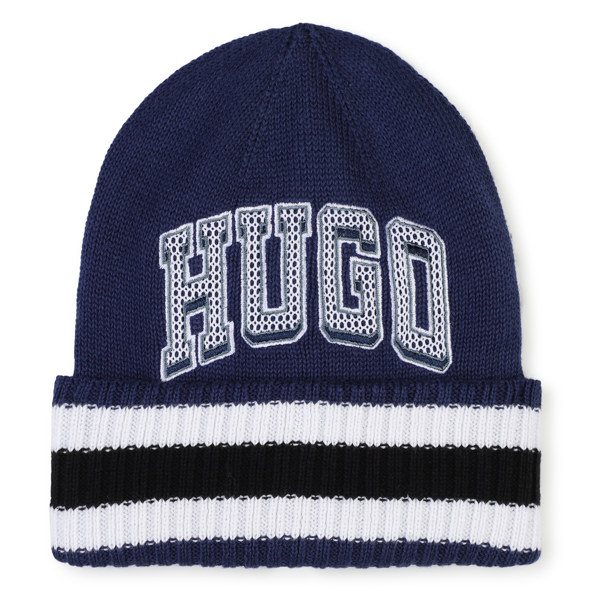 Bonnet en tricot avec rayures HUGO pour GARCON