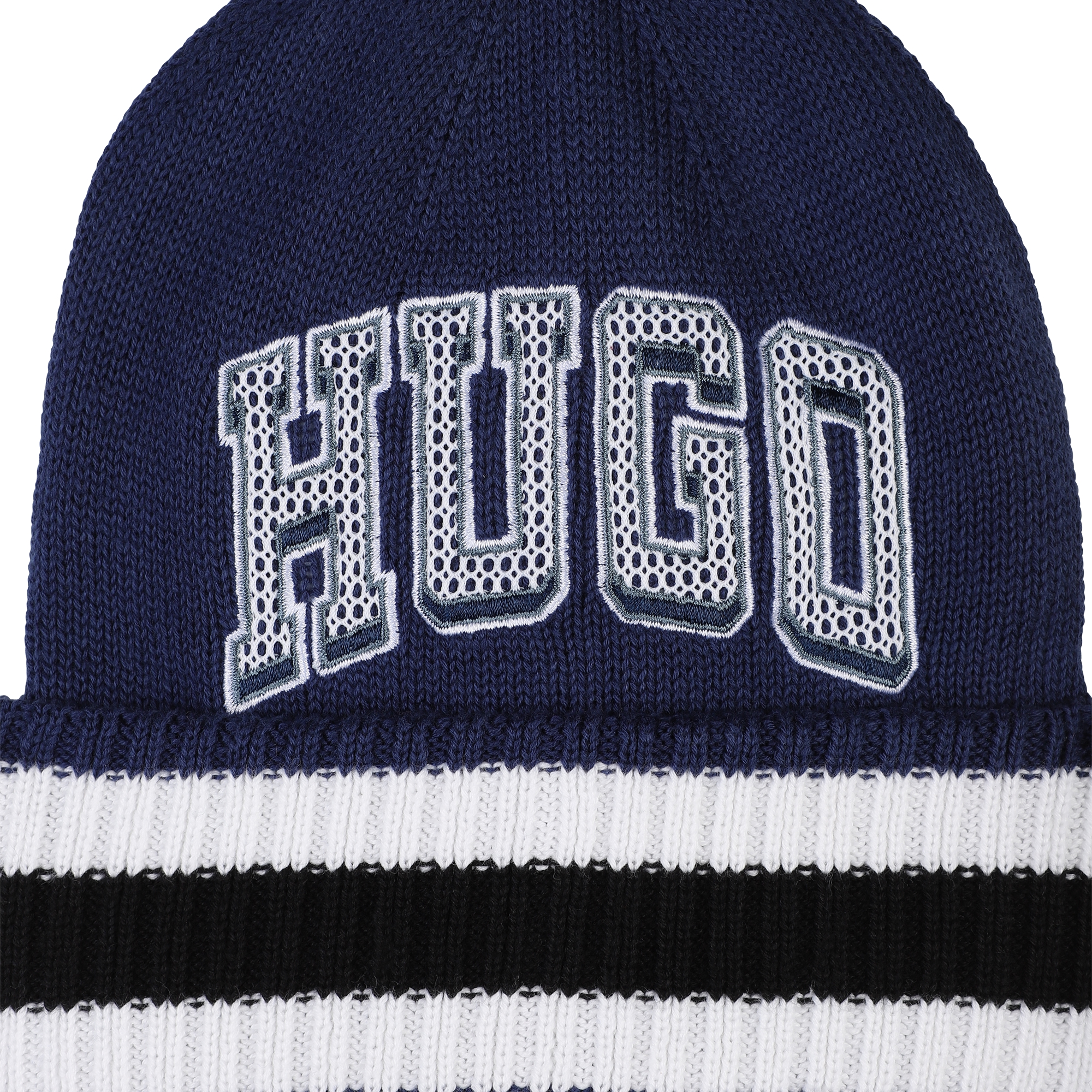 Bonnet en tricot avec rayures HUGO pour GARCON