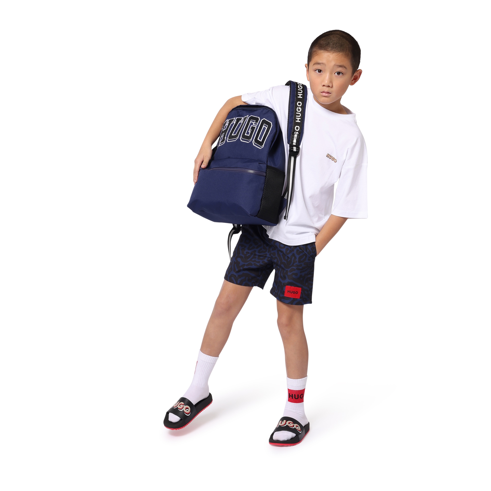 Backpack with pockets HUGO for BOY