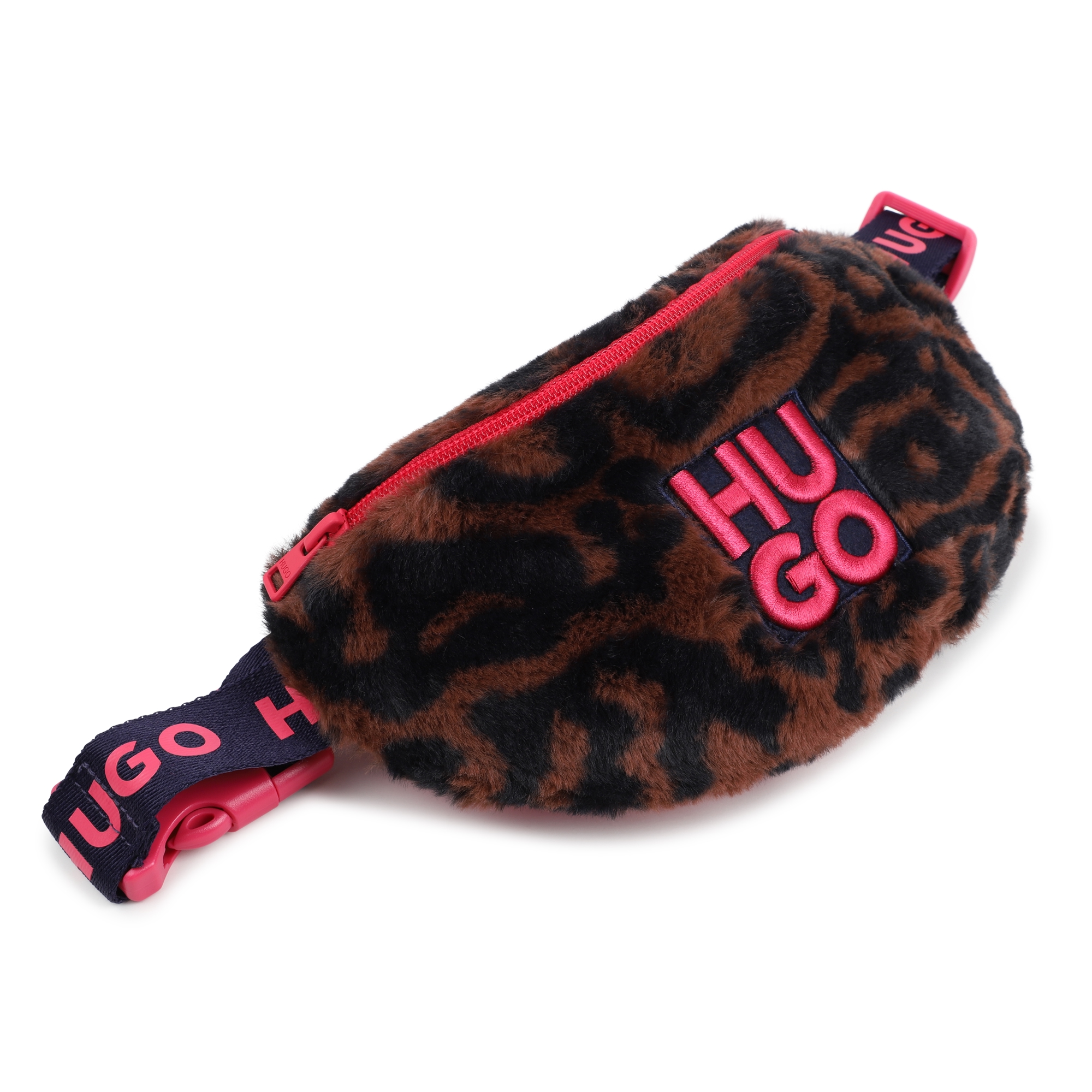 Printed fleece belt bag HUGO for GIRL