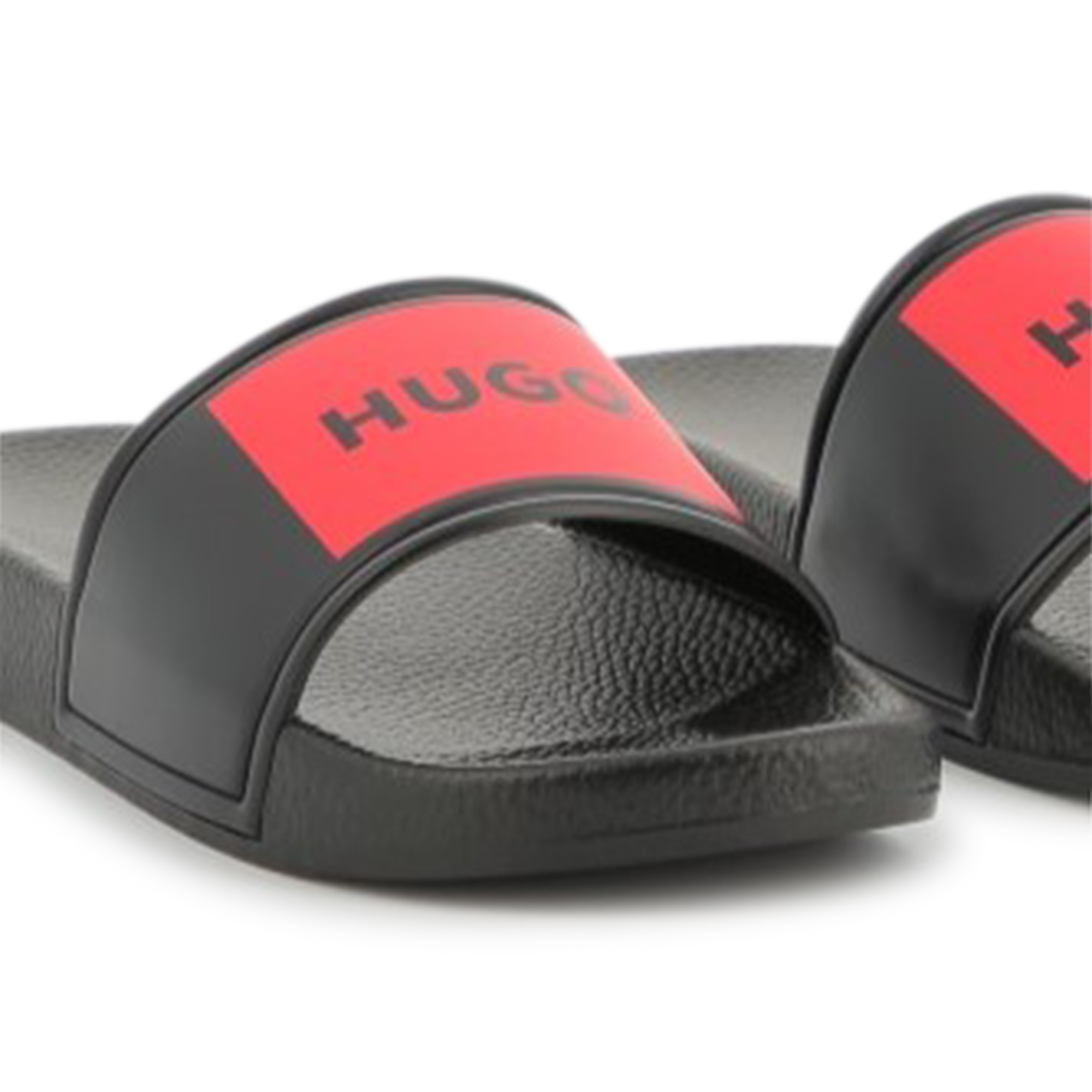 Slippers met badges HUGO Voor