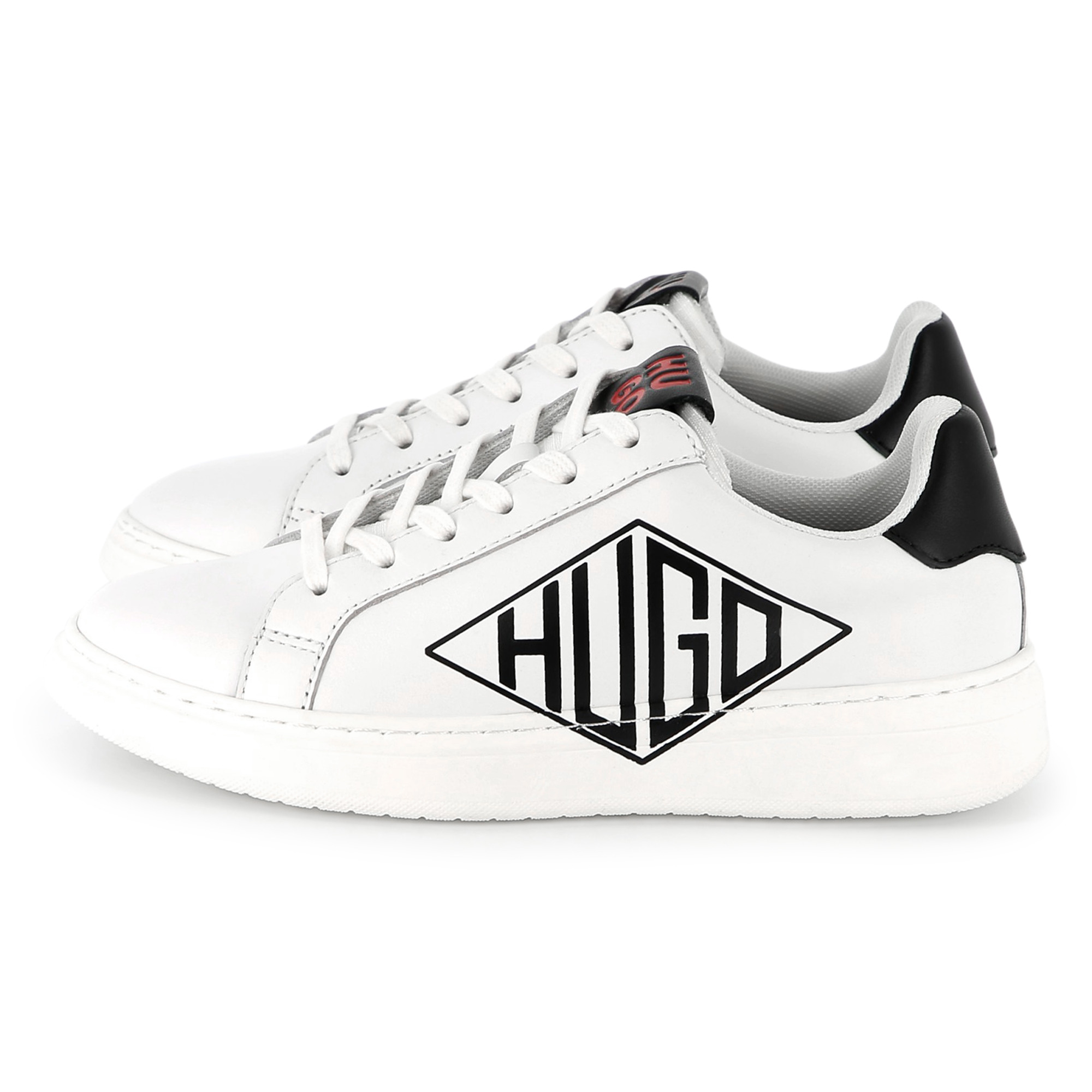 Leren sneakers met veters HUGO Voor