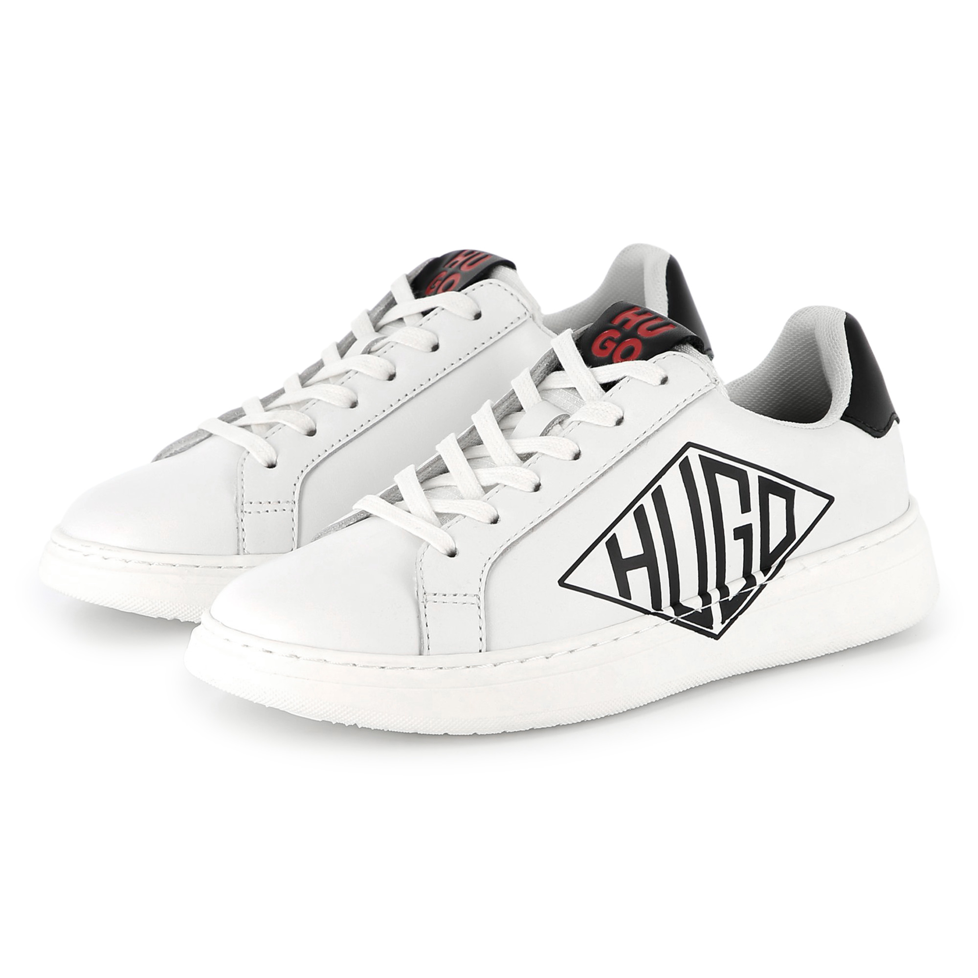 Lace-up leather trainers HUGO for BOY