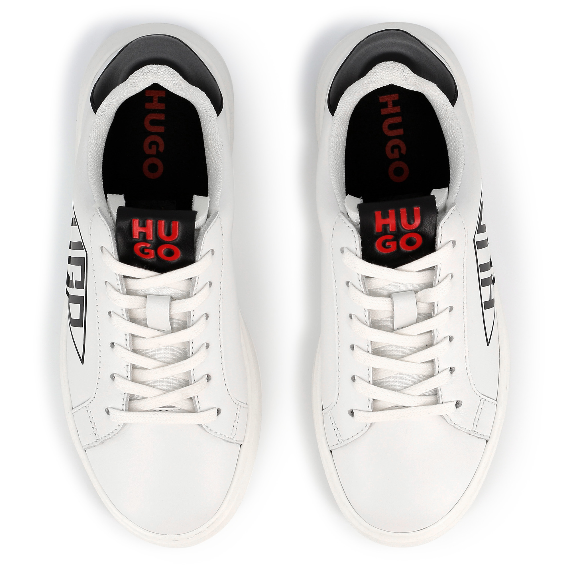 Leren sneakers met veters HUGO Voor