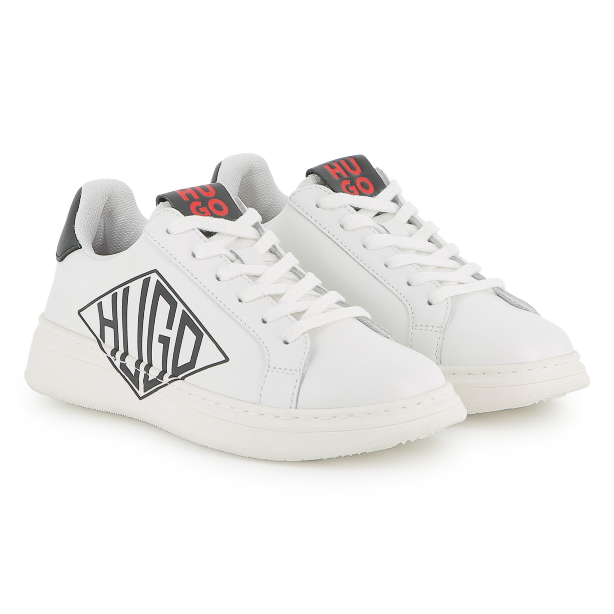 Lace-up leather trainers HUGO for BOY