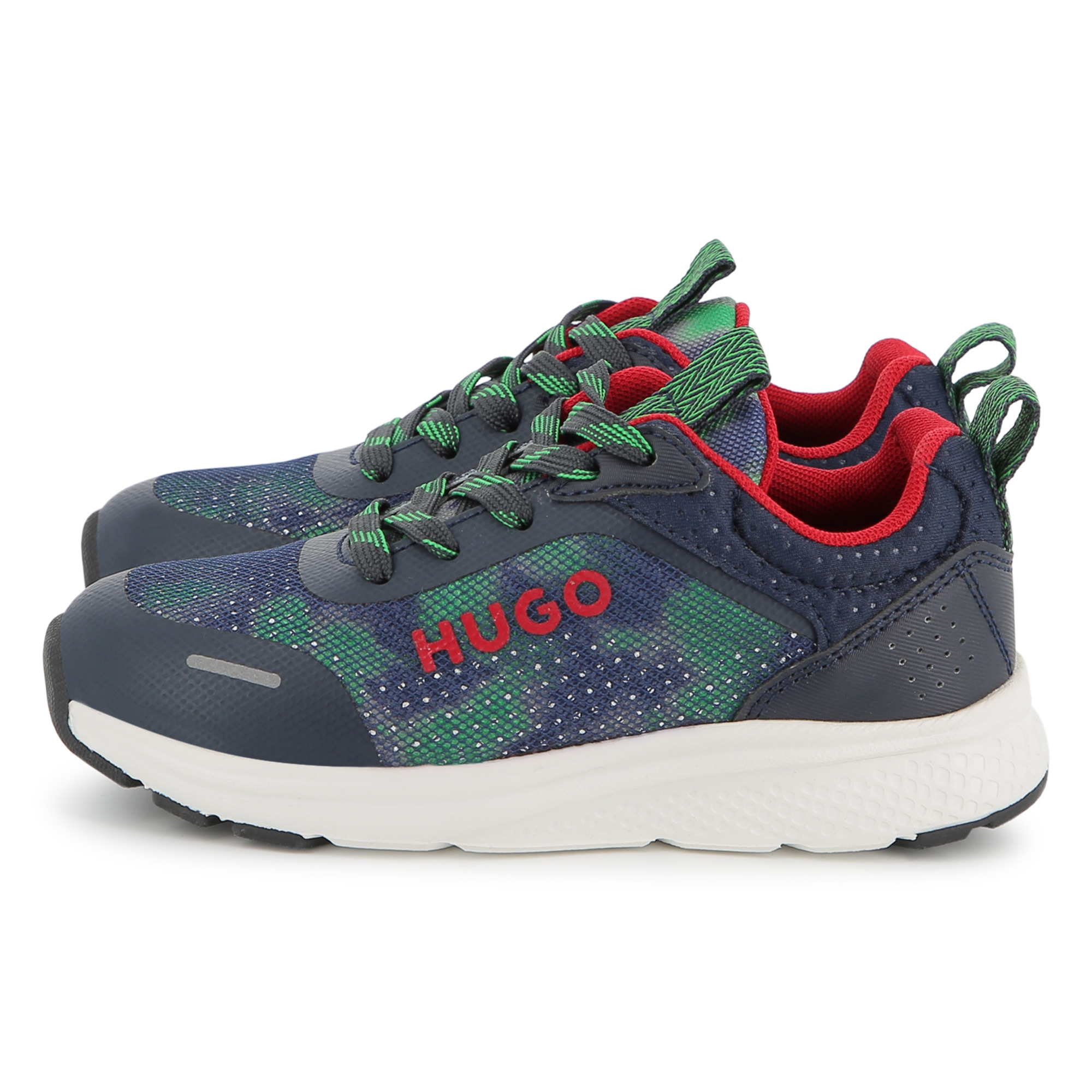 Sneakers met veters en print HUGO Voor