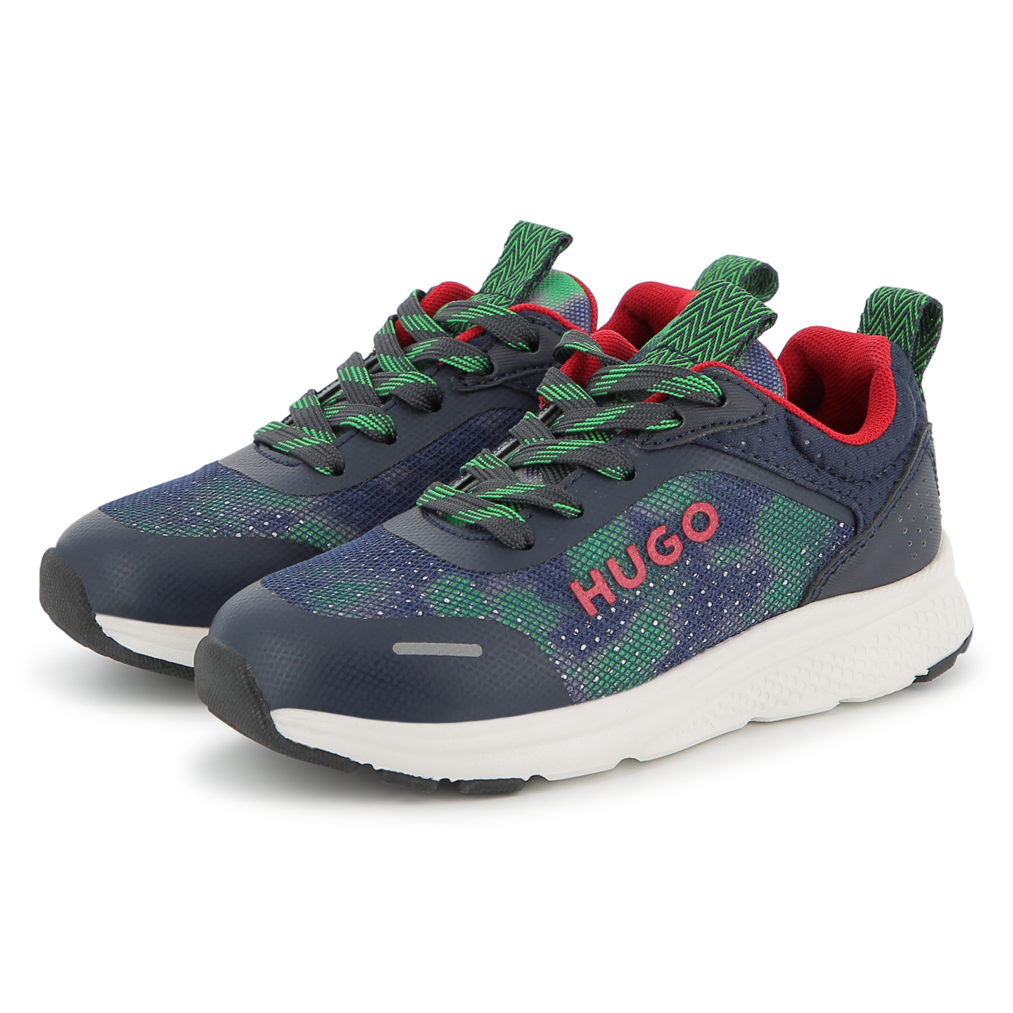 Sneakers met veters en print HUGO Voor