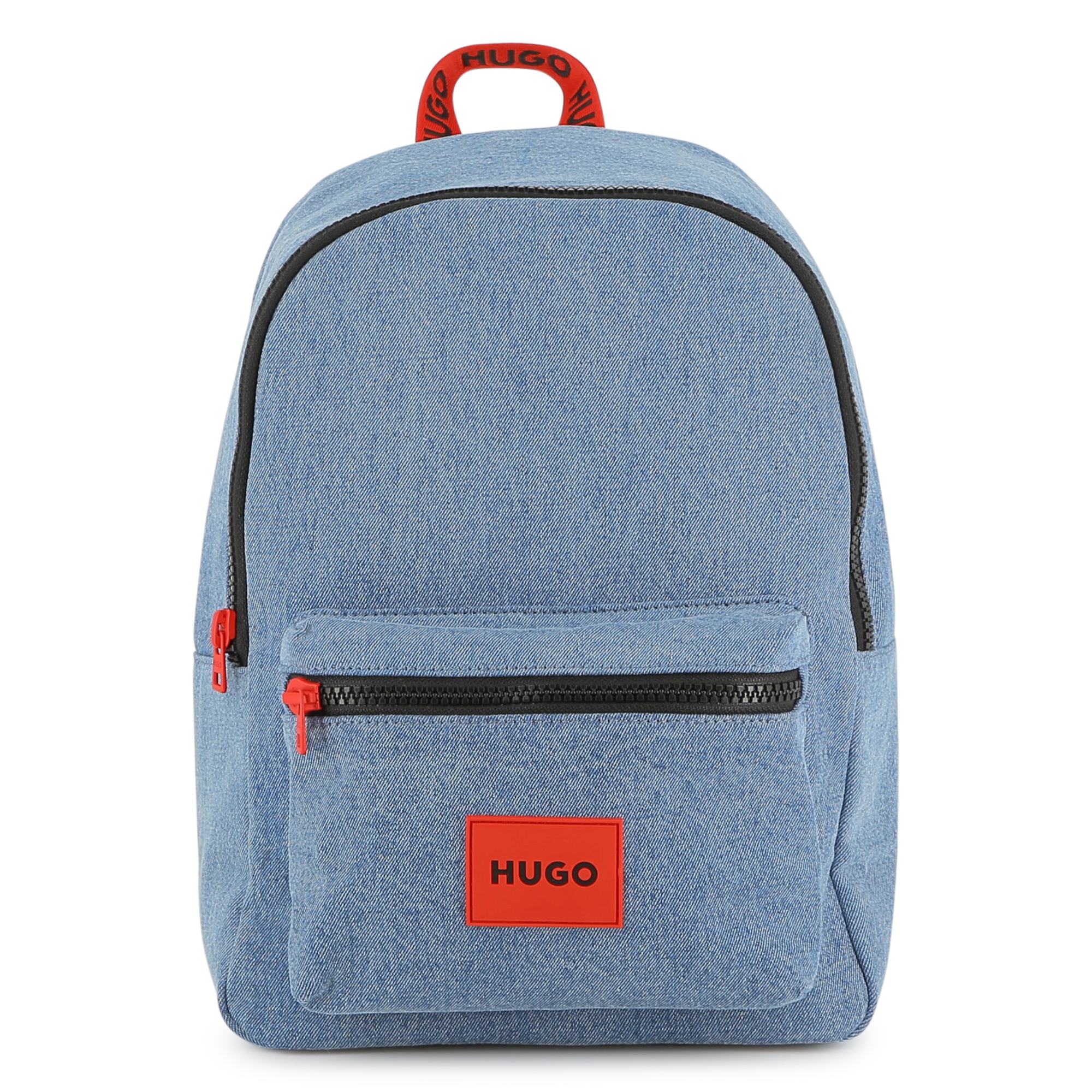 Cotton denim backpack HUGO for BOY