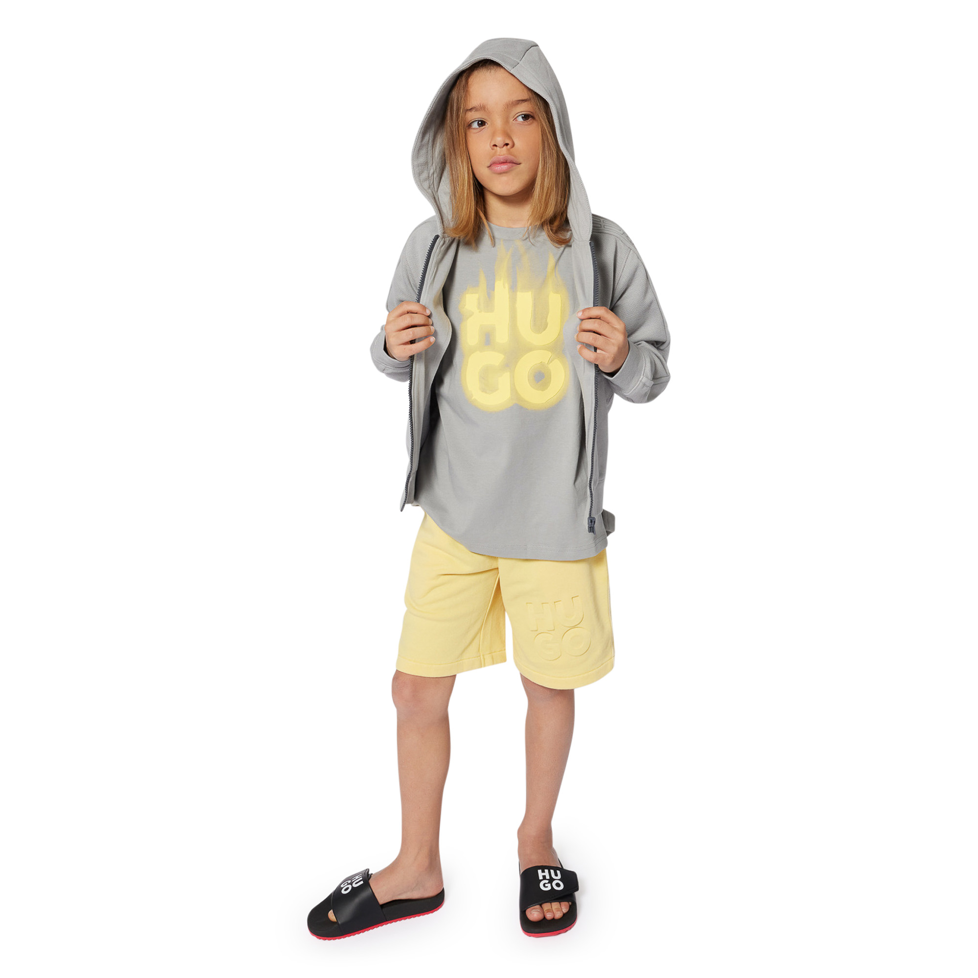 Water-repellent swim shorts HUGO for BOY