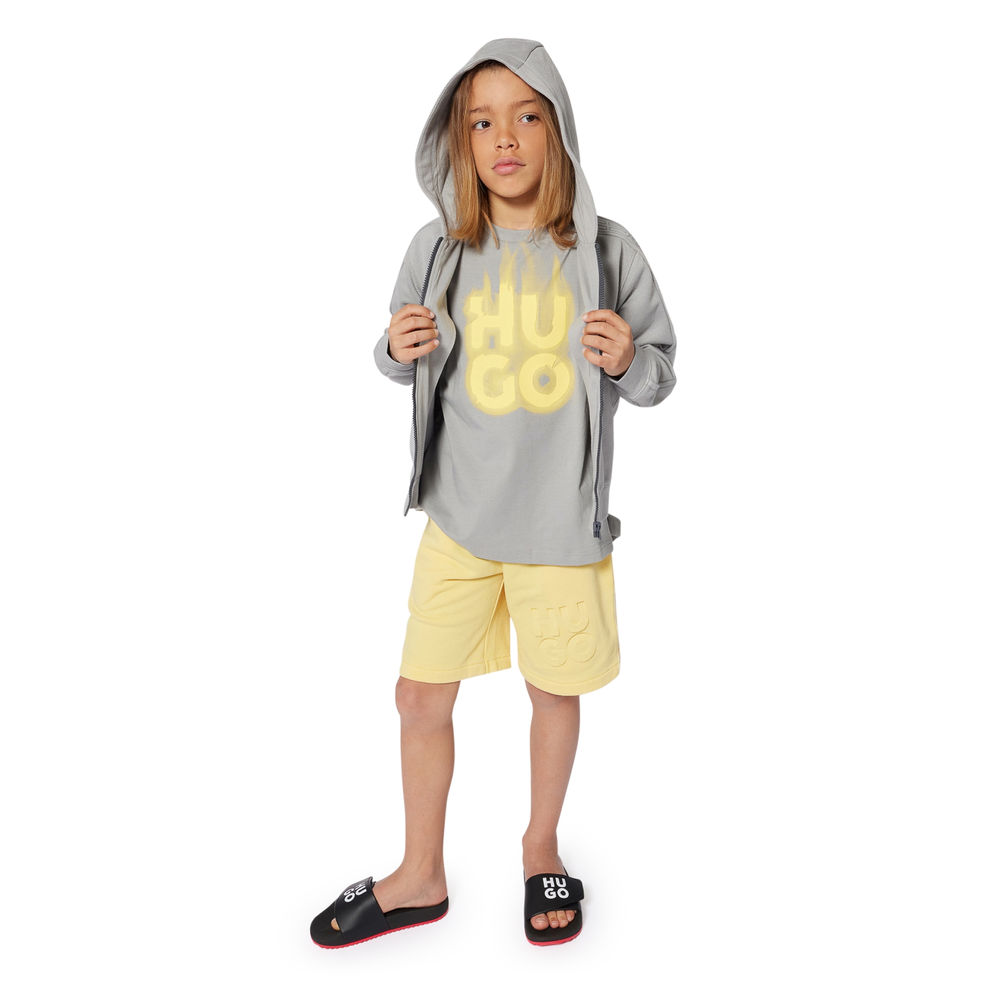 Short-sleeved cotton T-shirt HUGO for BOY