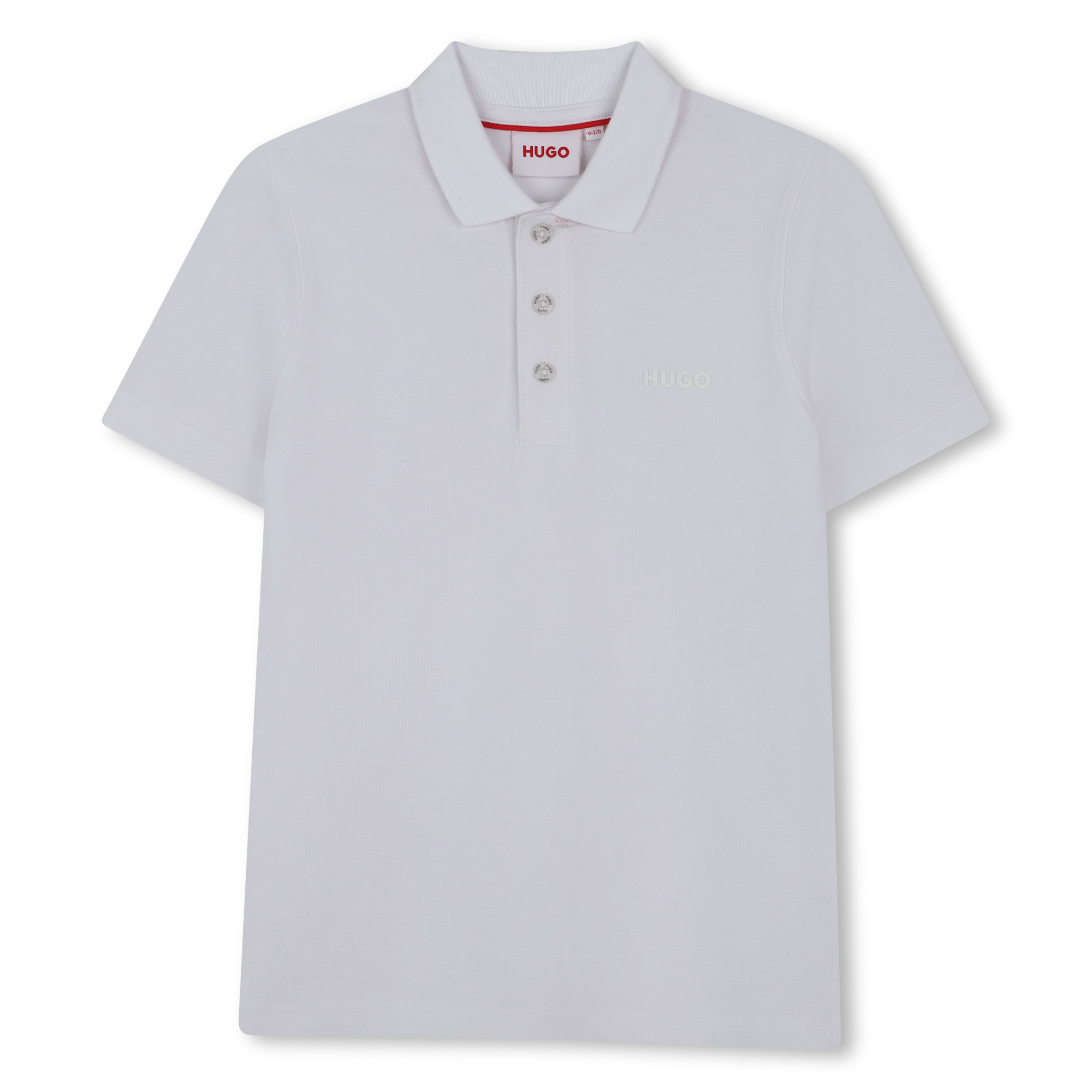 Short-sleeved piqué polo shirt HUGO for BOY