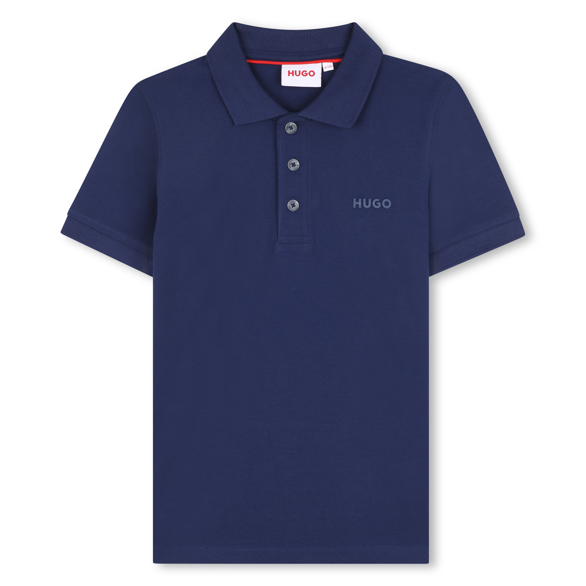 Short-sleeved piqué polo shirt HUGO for BOY