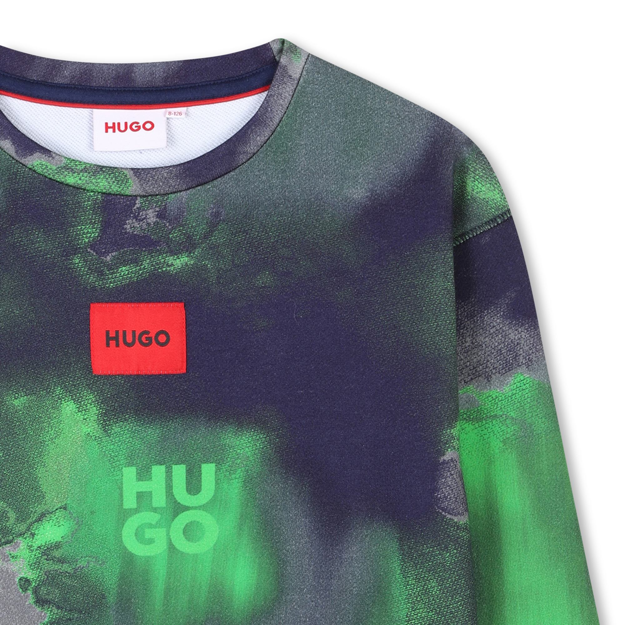 Rundhals-Sweatshirt mit Print HUGO Für JUNGE