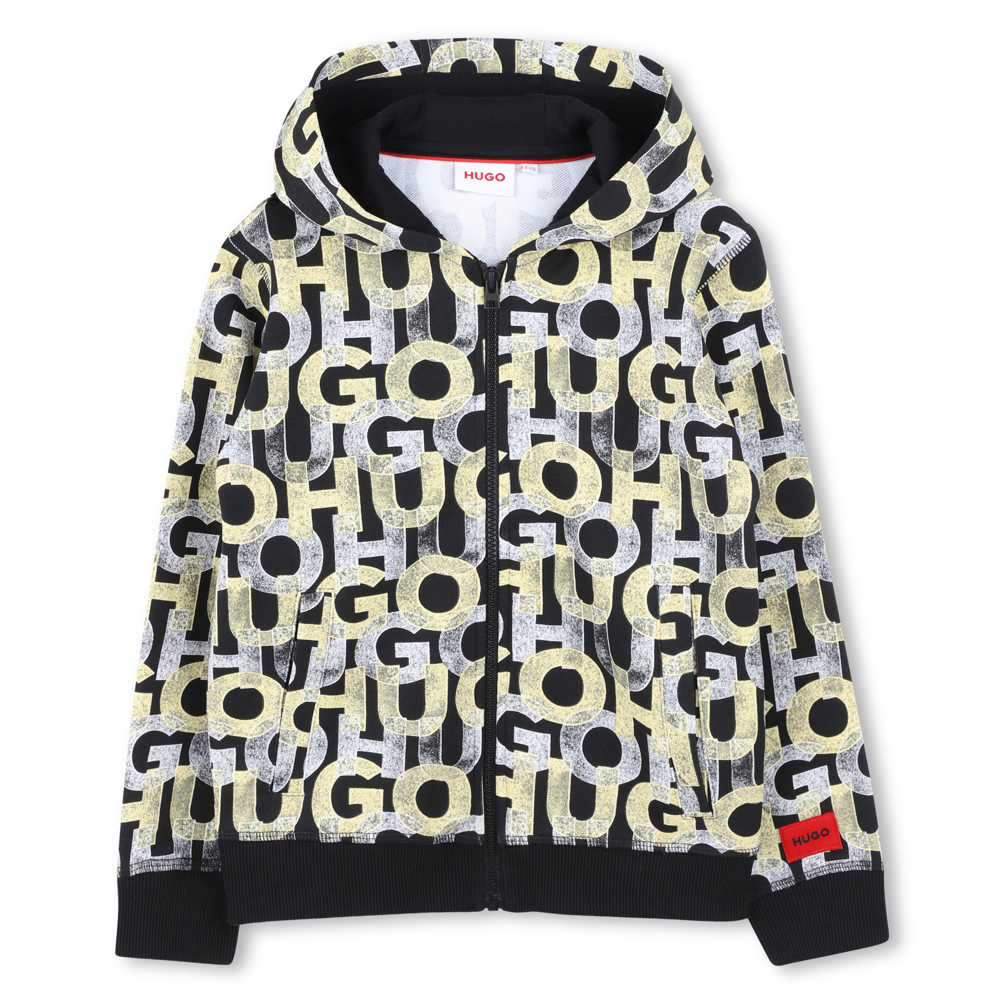 Fleece vest met print HUGO Voor