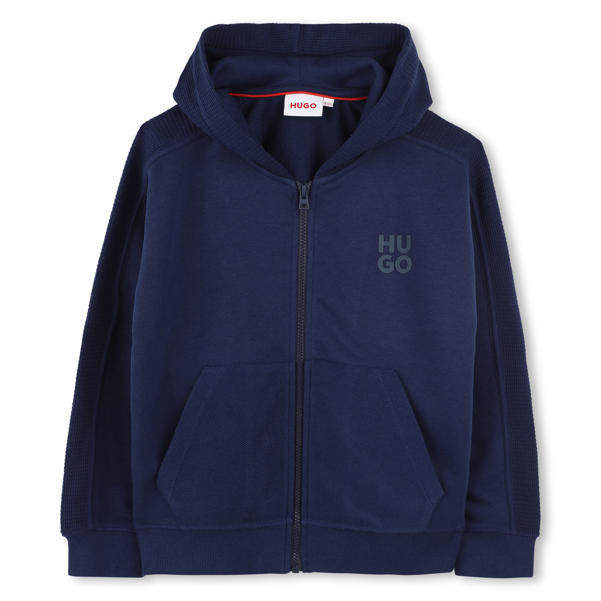 Hooded fleece zip sweatshirt HUGO for BOY