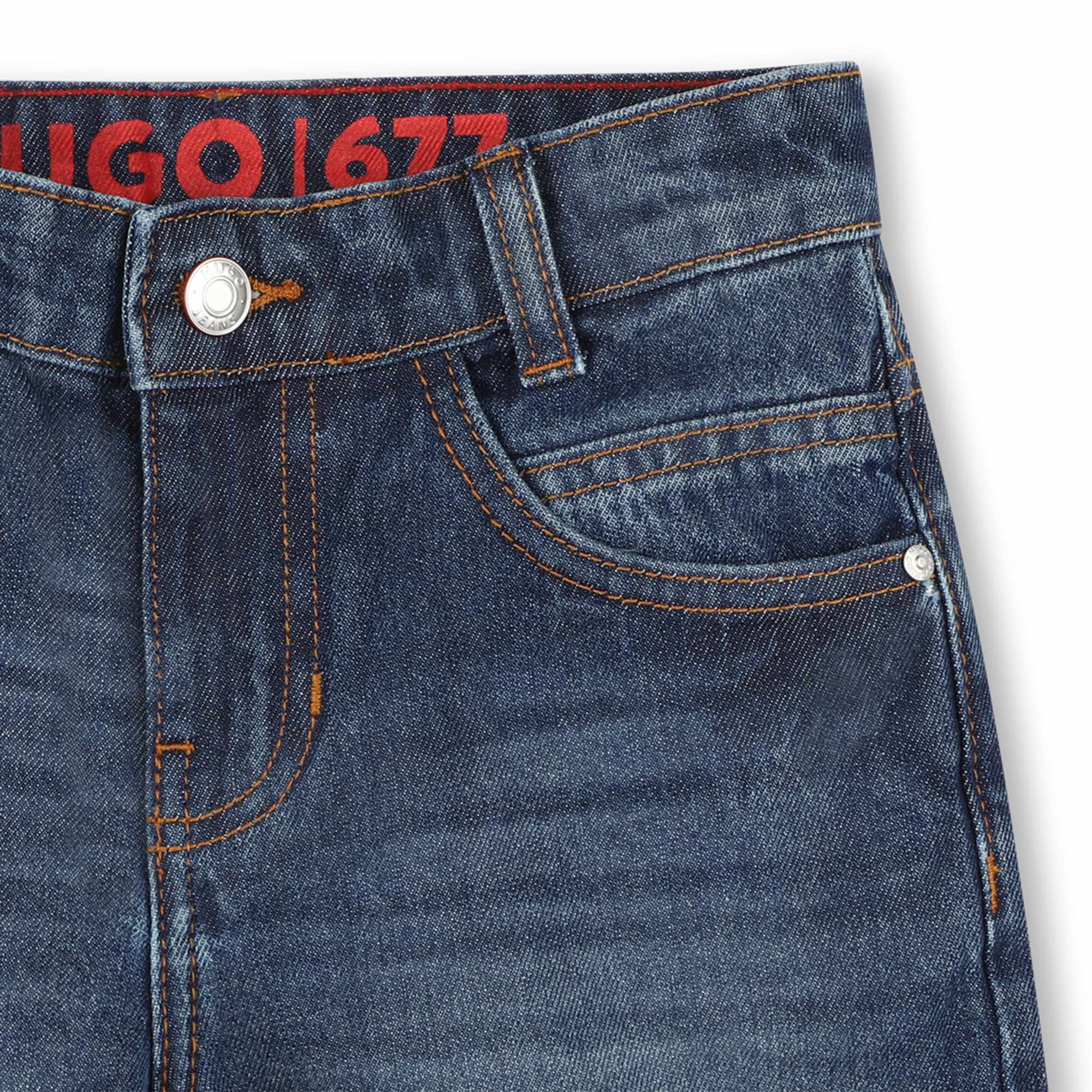 5-pocket denim Bermuda shorts HUGO for BOY