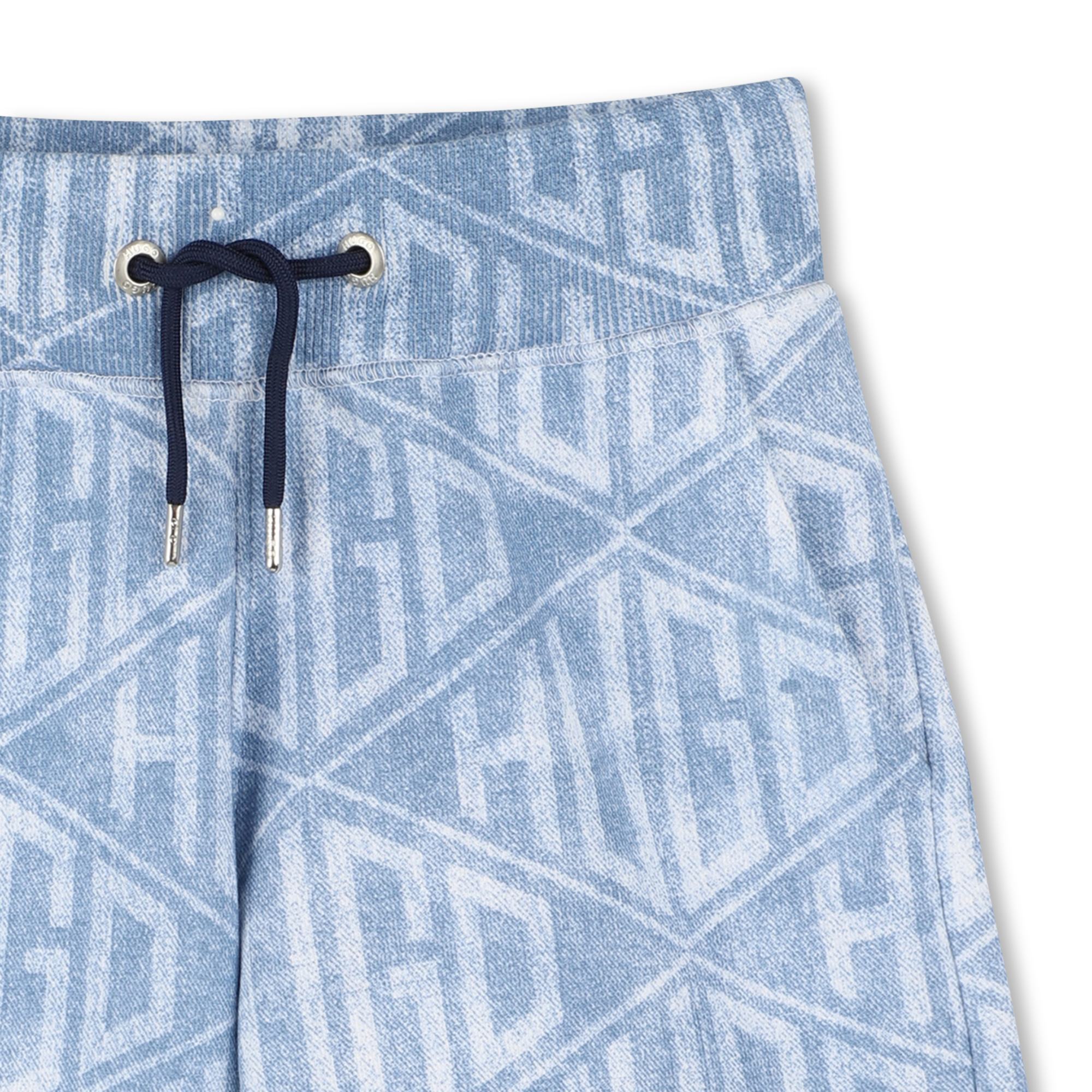 Denim-effect running shorts HUGO for BOY