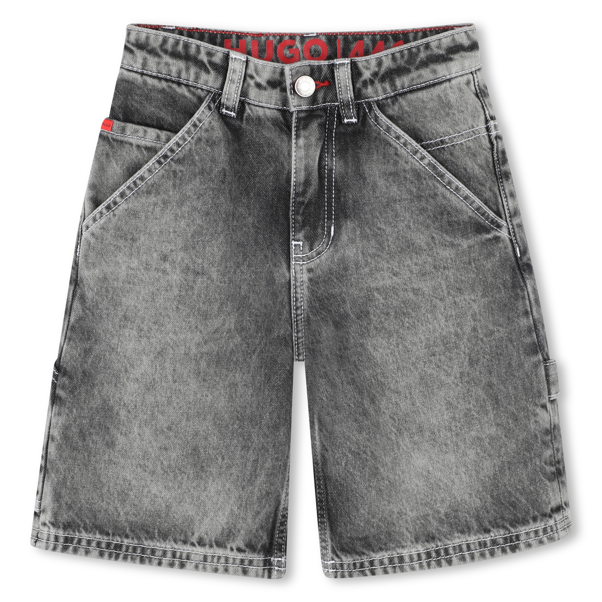 Denim Bermuda shorts with pockets HUGO for BOY