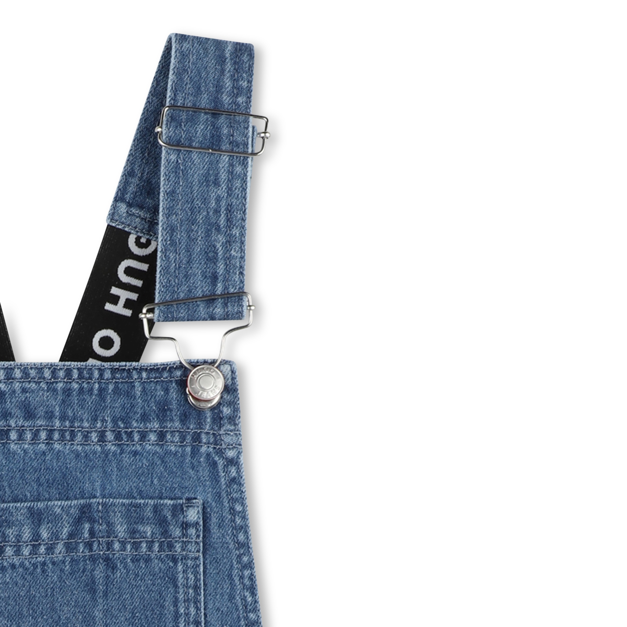 Salopette short en jean HUGO pour FILLE