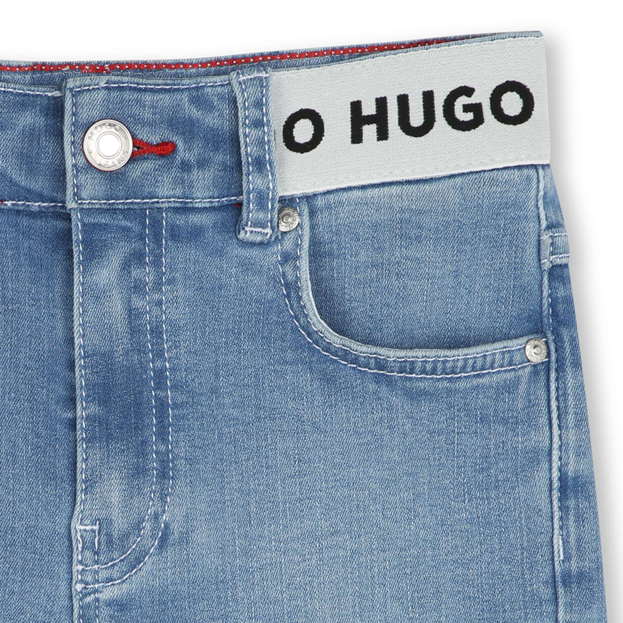 Shorts di jeans con tasche HUGO Per BAMBINA