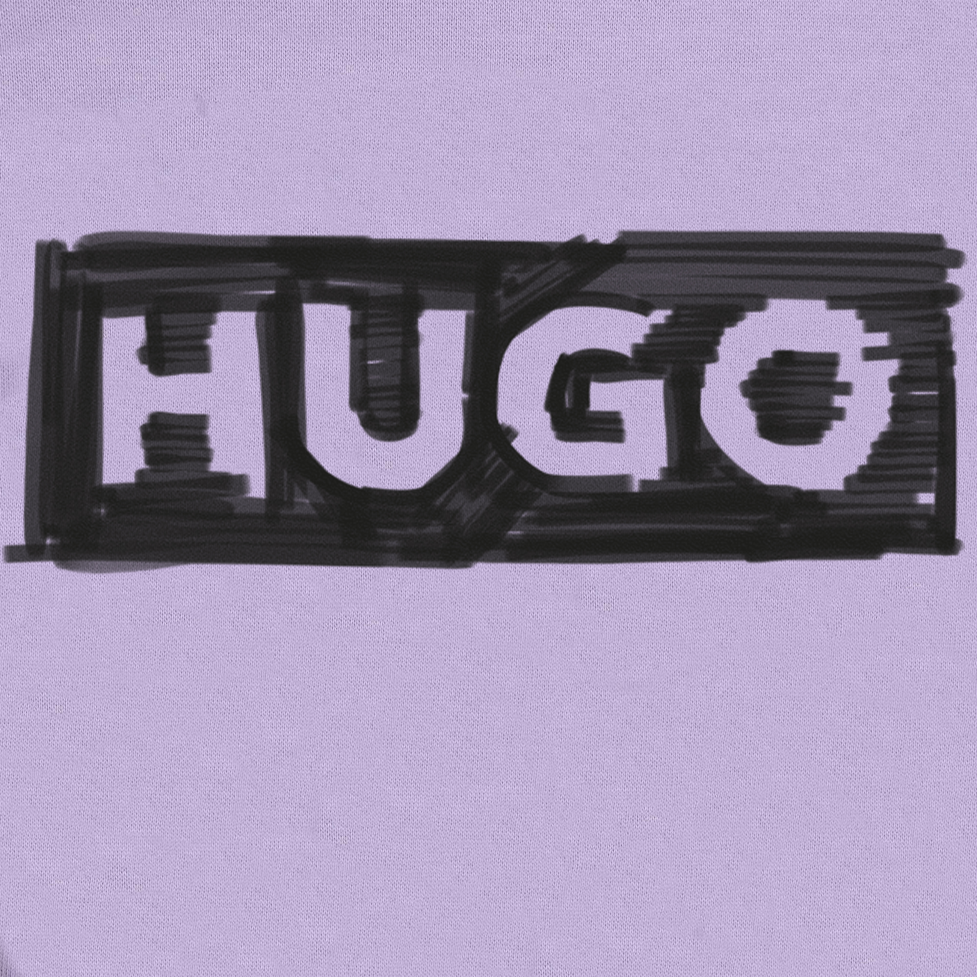 Sweat-shirt à col rond HUGO pour FILLE