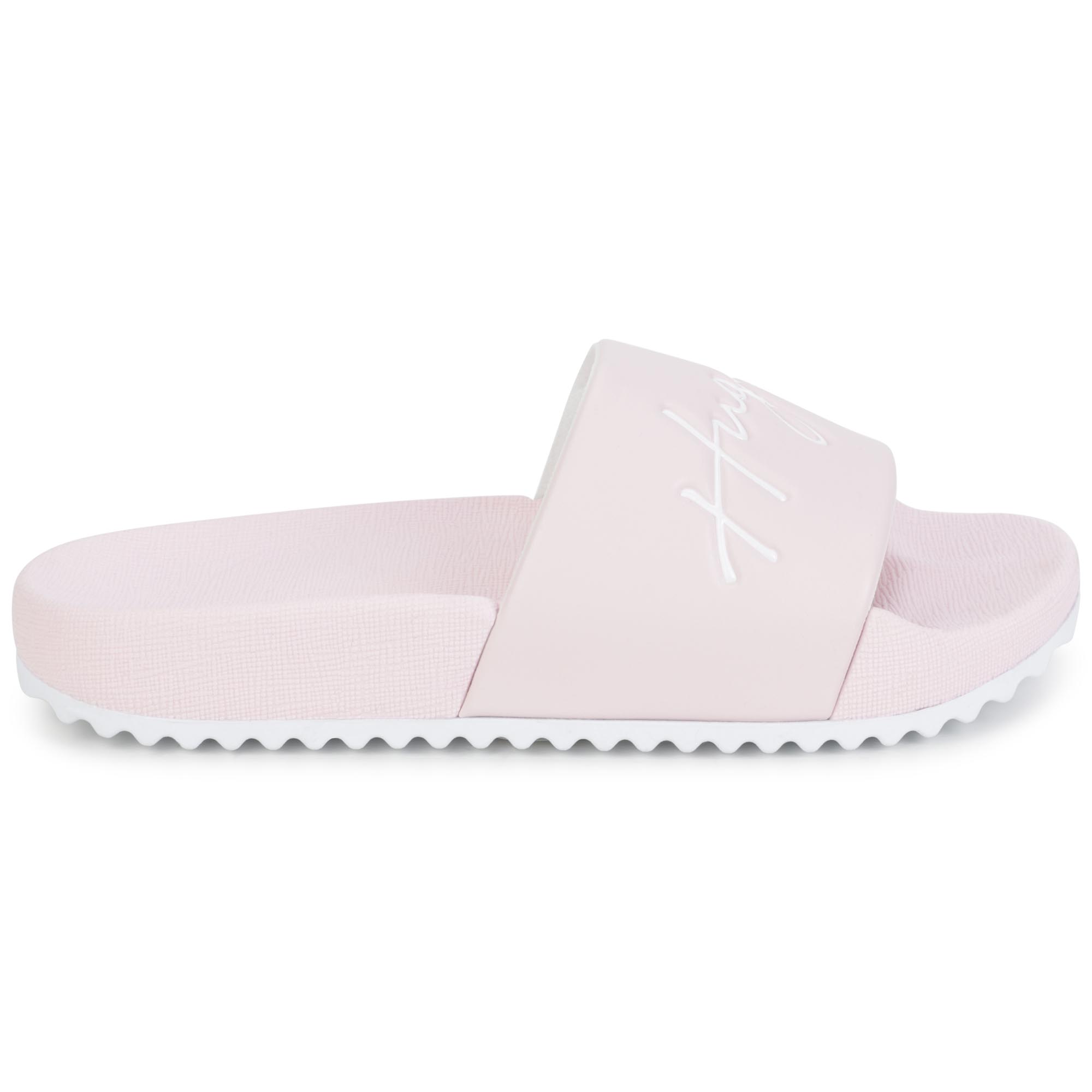 Branded slide sandals HUGO for GIRL
