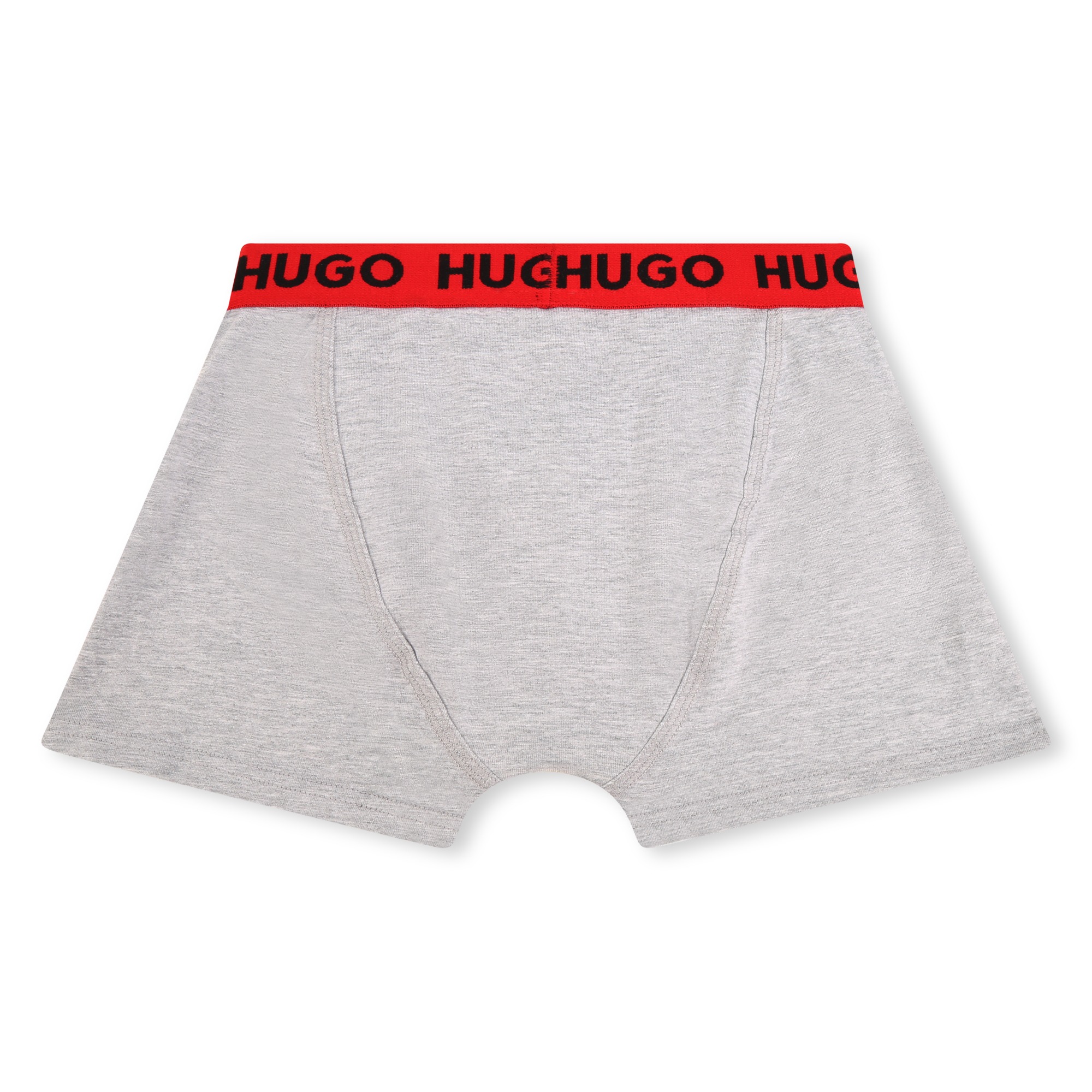 Set aus 2 einfarbigen Boxershorts mit Print HUGO Für JUNGE