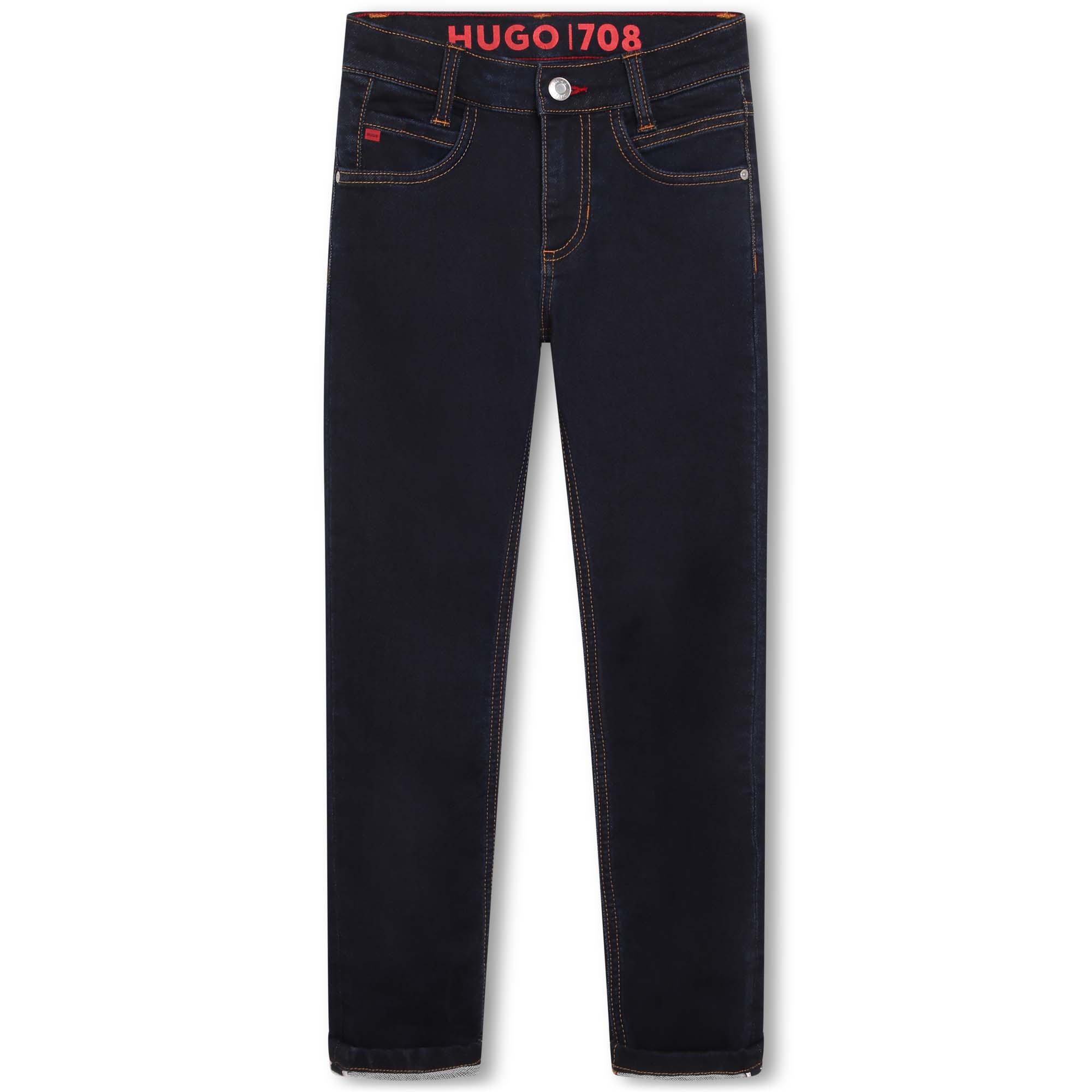 Pantalon ajusté coton lyocell HUGO pour GARCON