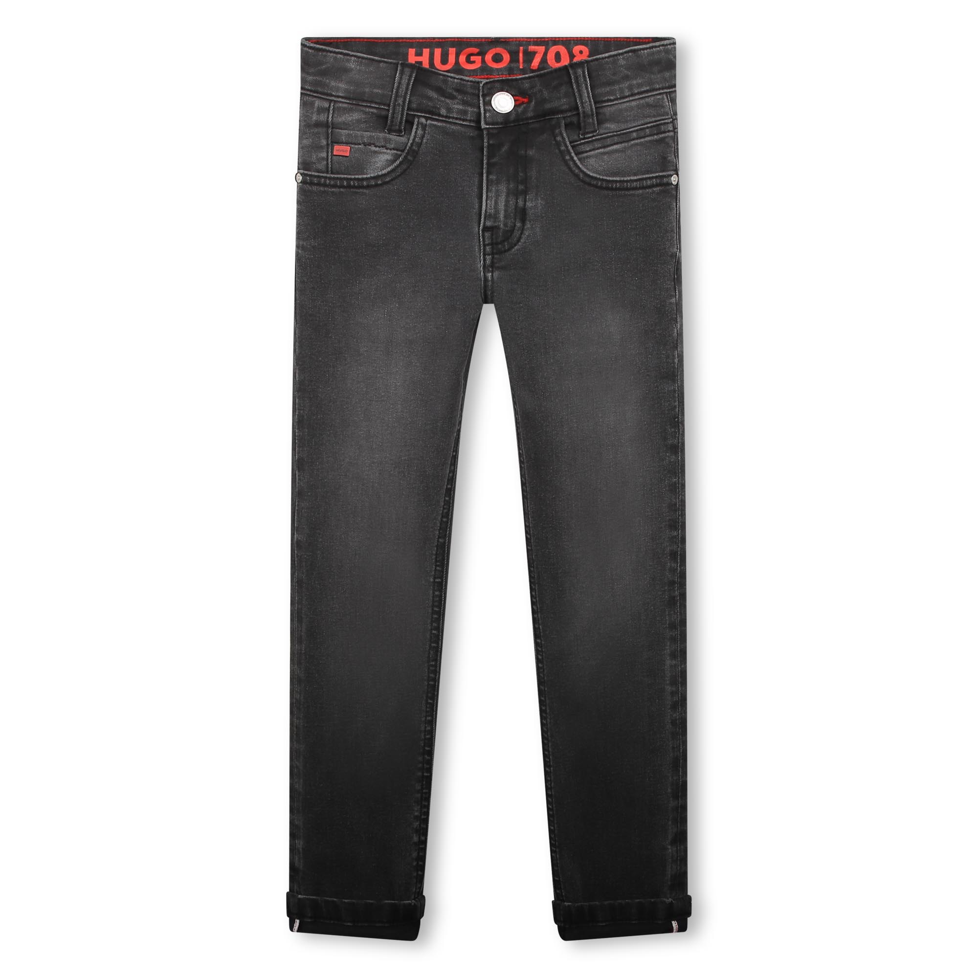 Jeans aderenti délavé HUGO Per RAGAZZO