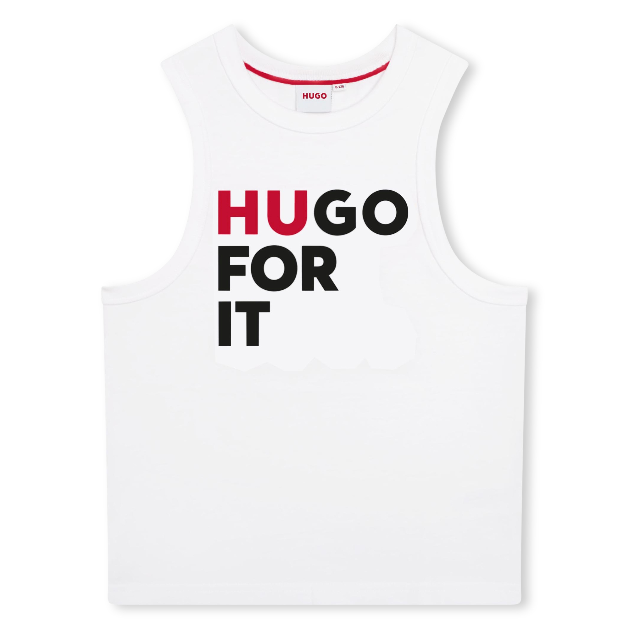 Vest top with print HUGO for BOY