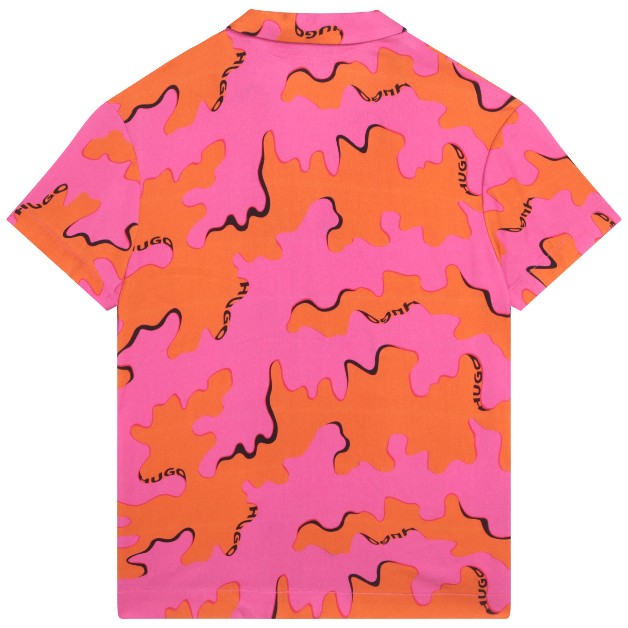 Printed shirt with label HUGO for BOY