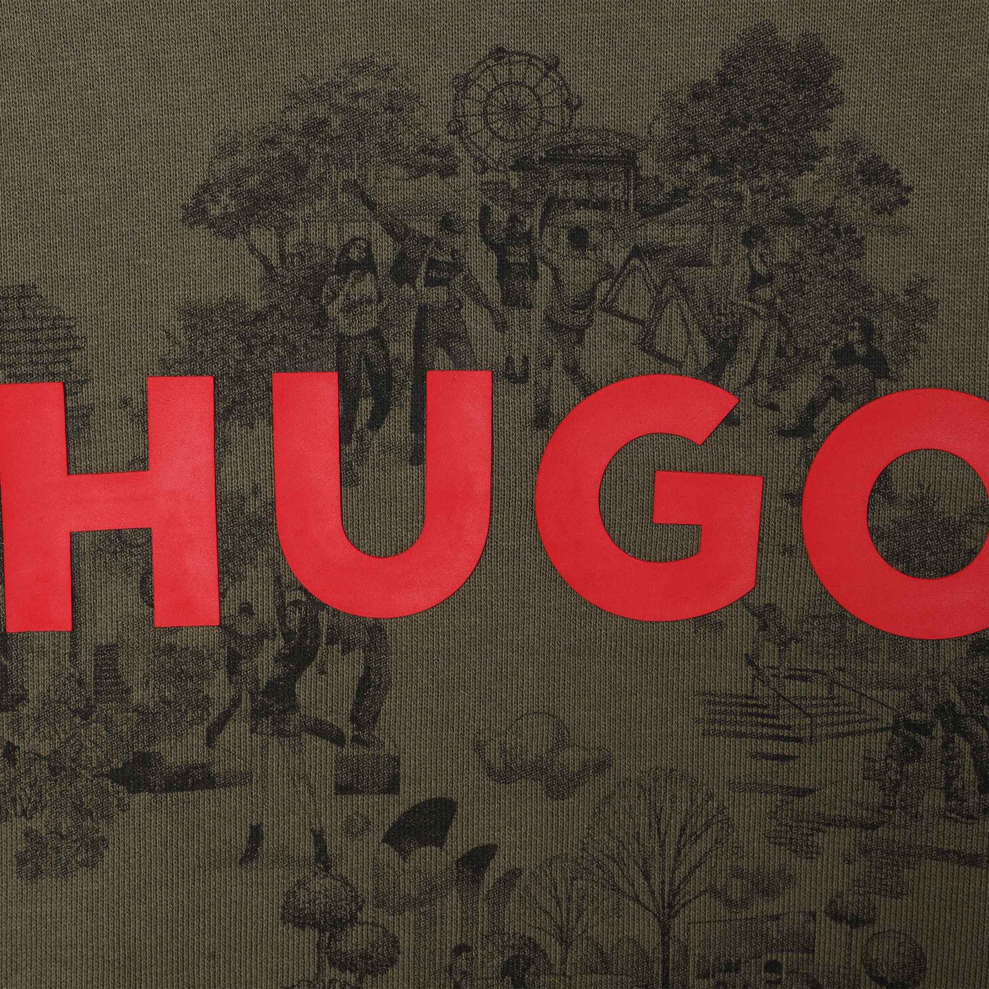 Sweatshirt mit Print HUGO Für JUNGE