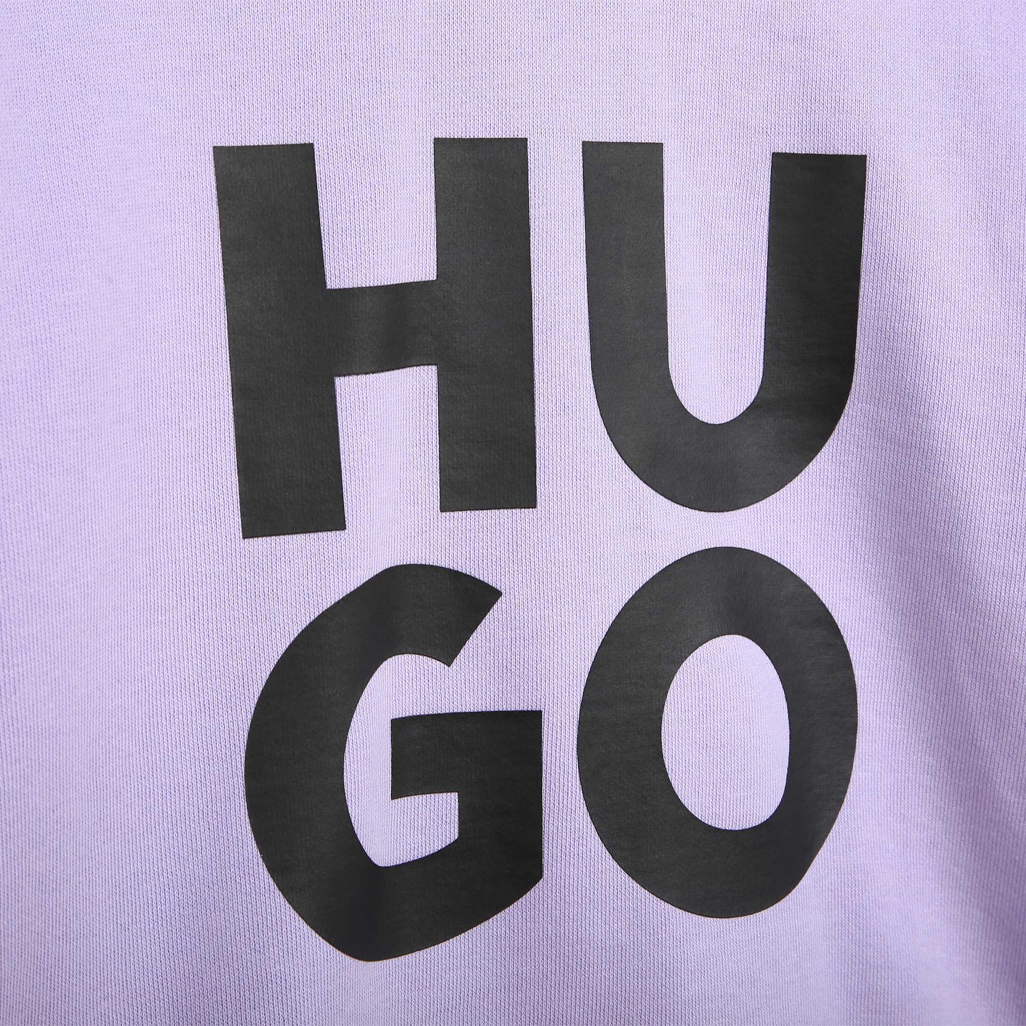 Sweat-shirt en molleton floqué HUGO pour GARCON