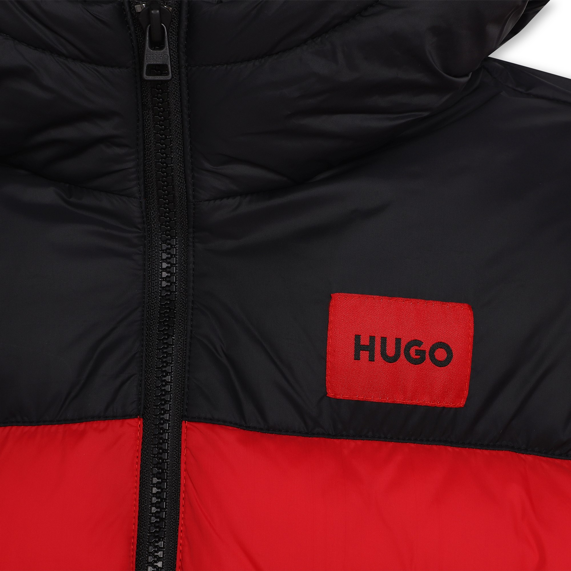 Hooded water-repellent puffer HUGO for BOY
